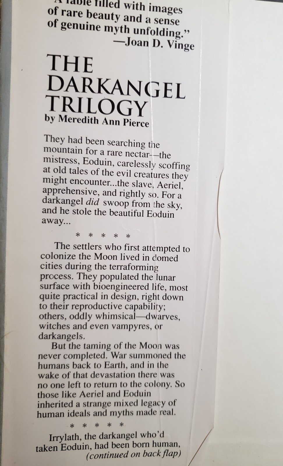 The Darkangel Trilogy by Meredith Ann Pierce HCDJ Guild America Books 1990 p471