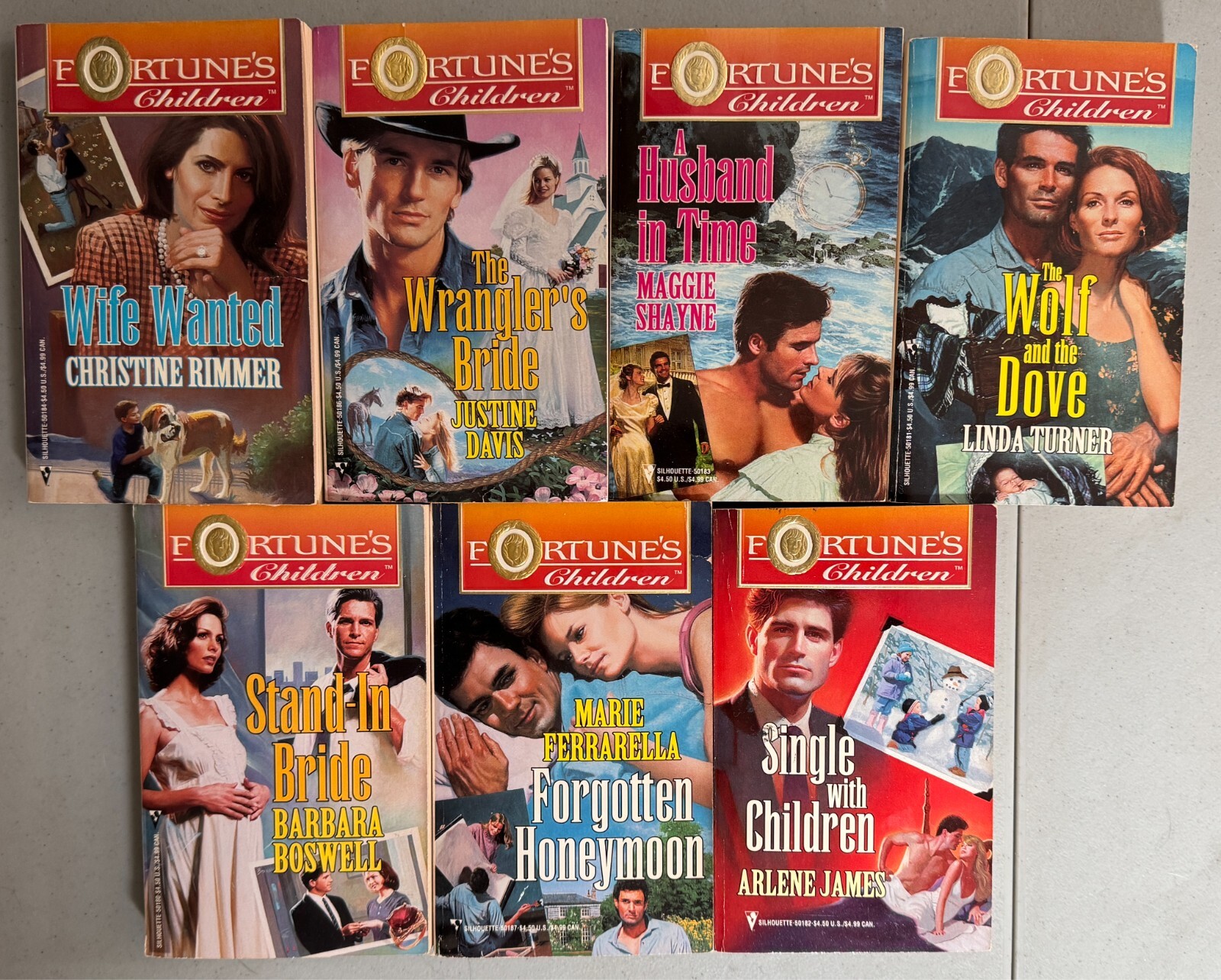 Lot 106 HARLEQUIN 1990s 2000s Vintage Romance Novels Silhouette Desire Cowboy