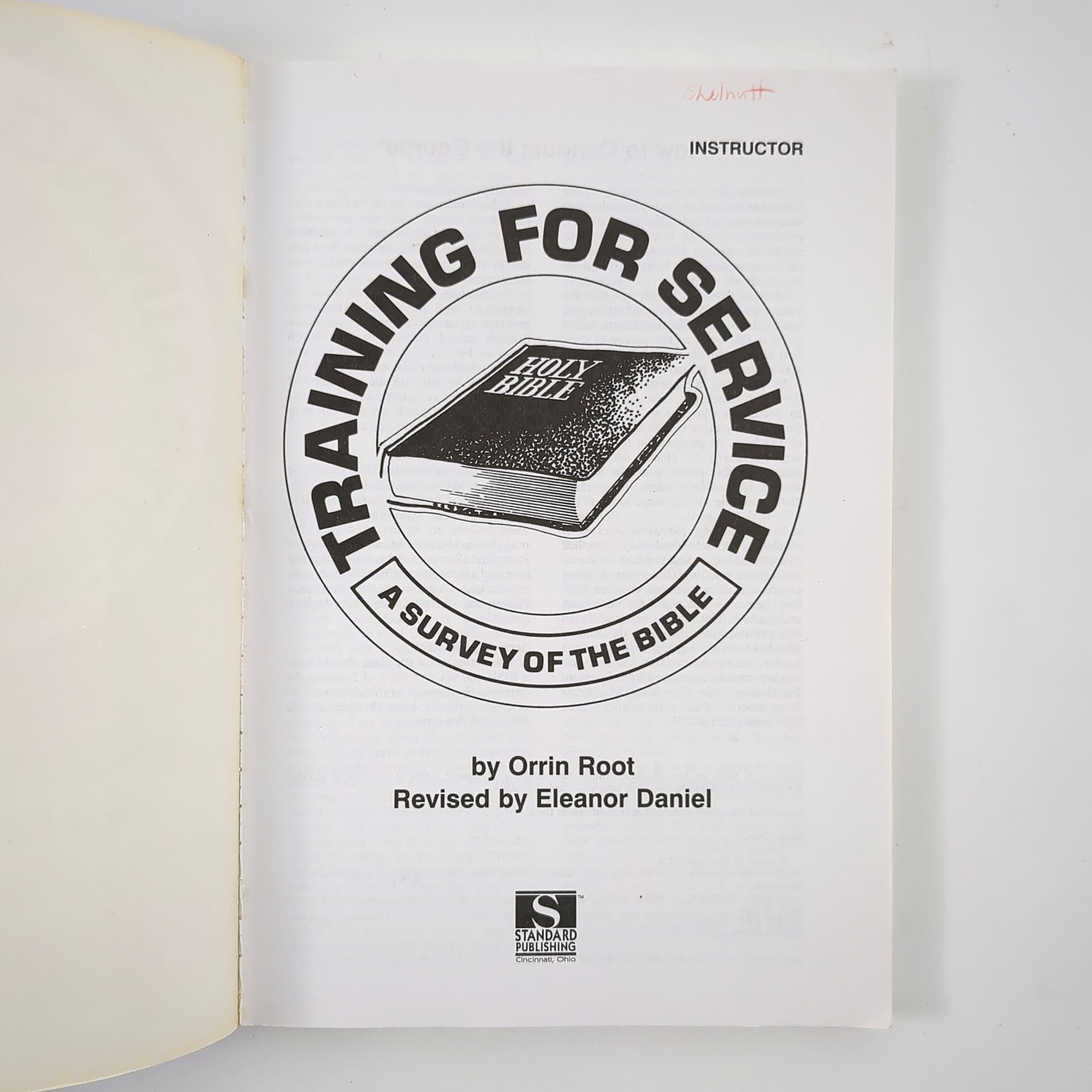 Training for Service Discipleship Workbook Set Paperback Book Orrin Root 1997