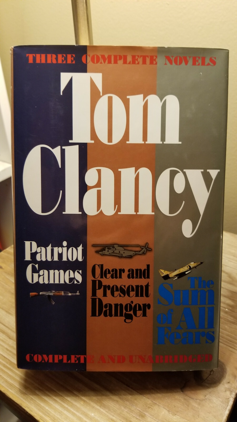 Tom Clancy 3 Bk Combo – Sum All Fears, Patriot Games & More 1st & 1st HB DJ VGC!