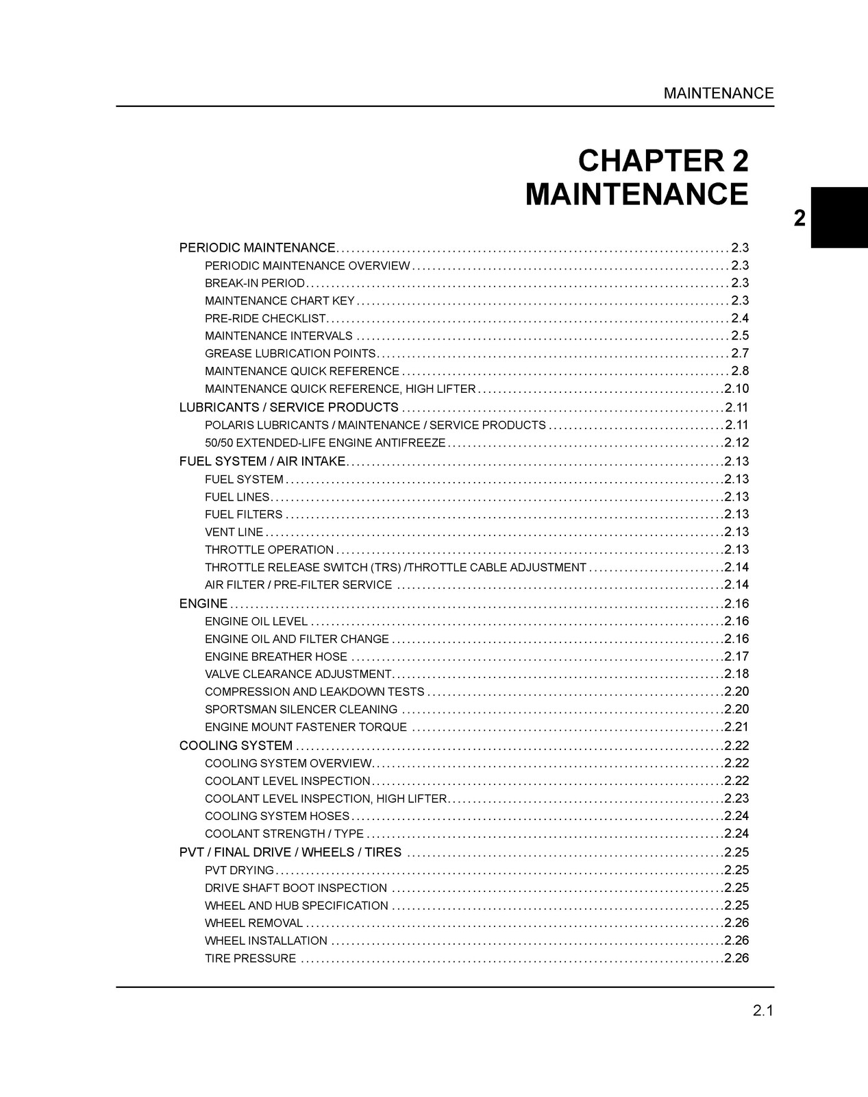 POLARIS Sportsman 850 1000 XP High Lifter Service Manual , FOLDOUTS