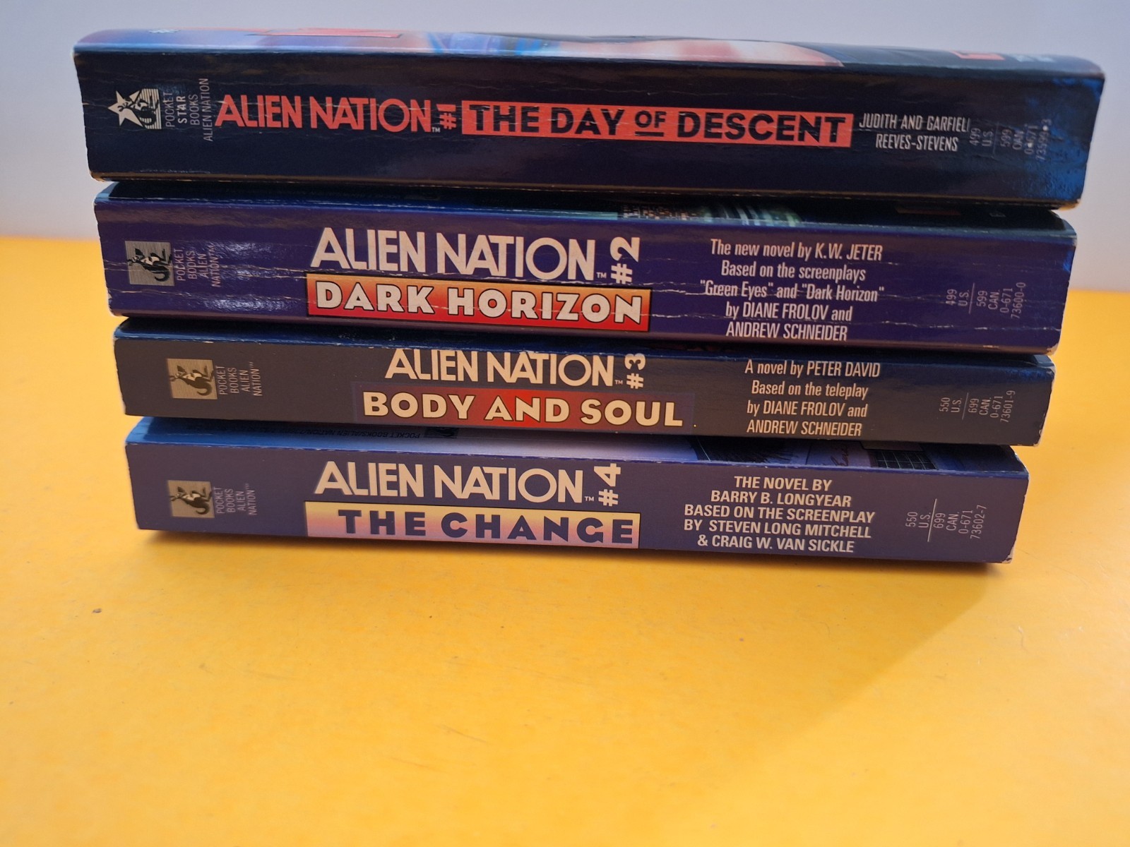 Lot of 4 (bks 1-4) ALIEN NATION Paperbacks 1990s 1st Printings – Very good