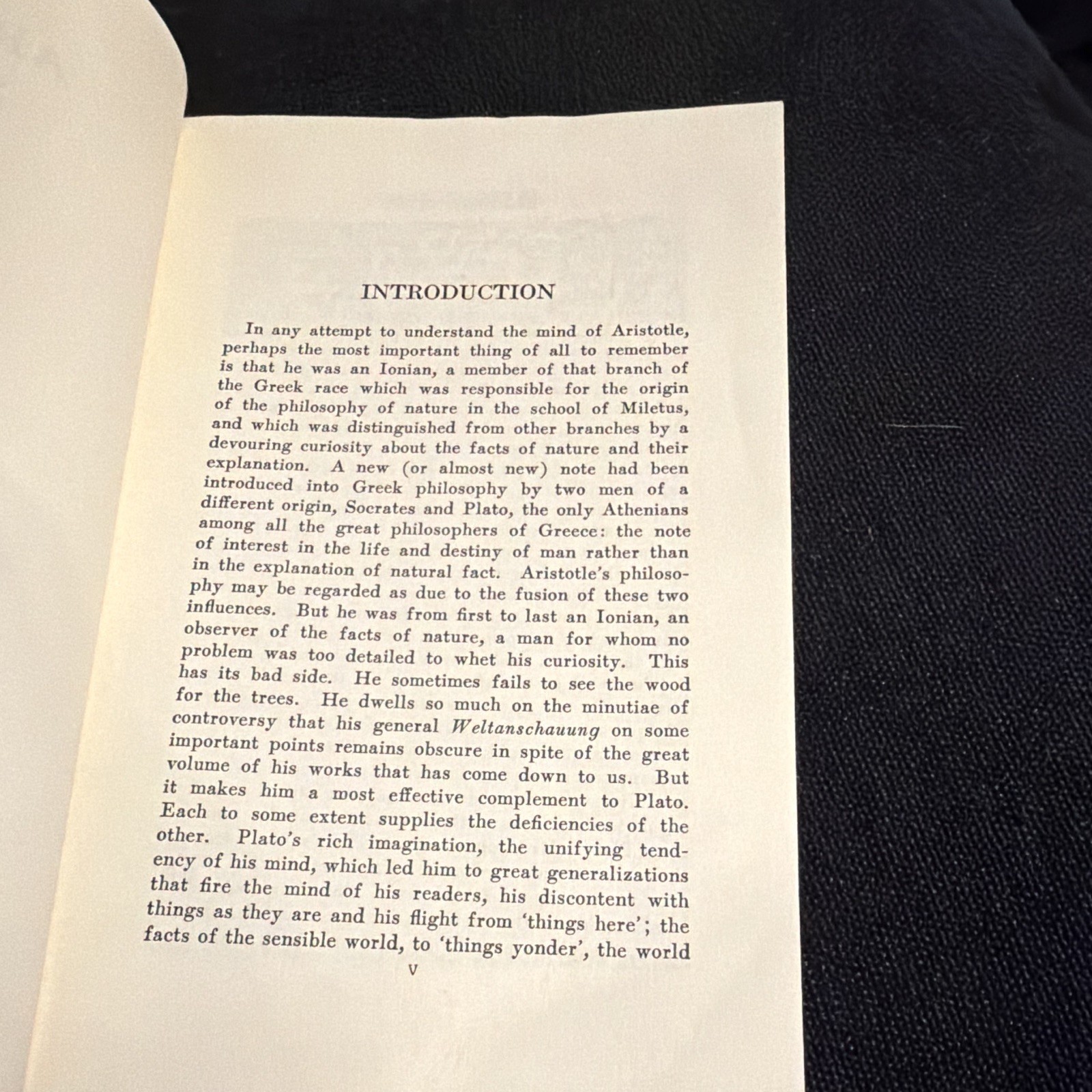 Aristotle Aristotle Selections W. D. Ross ed. Charles Scribner’s Sons 1955 PB