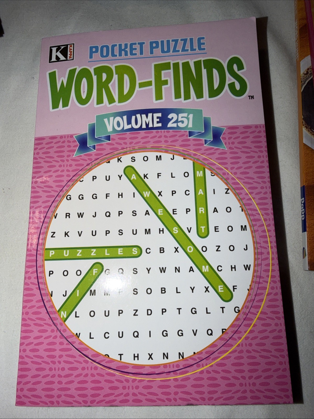 KAPPA Word-Find Pocket Puzzle Volume 251 Pages 129 W/ 58 Puzzles Large Print NEW