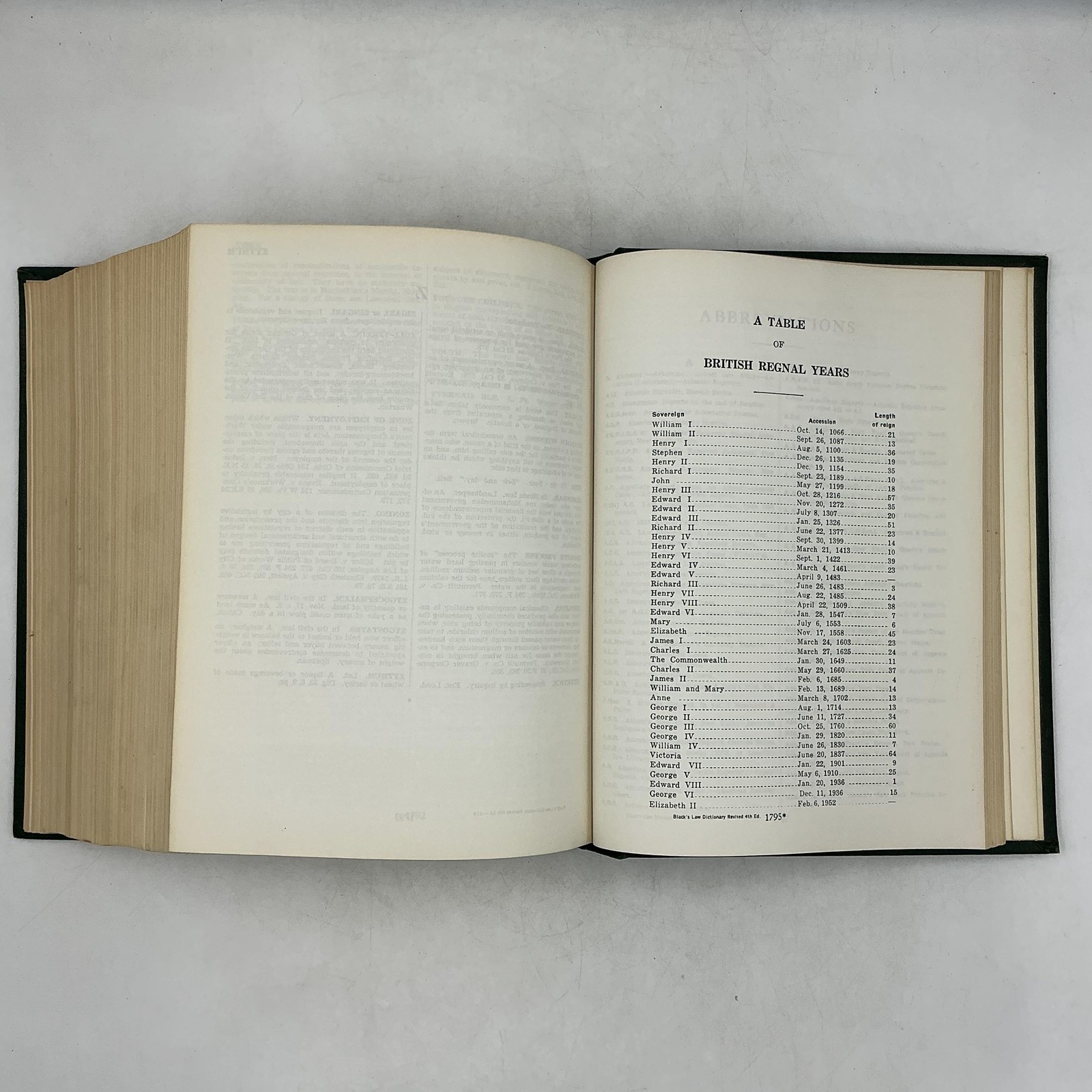 Vintage BLACK’S LAW DICTIONARY Henry Campbell Black Ewtn HC Green 1968 USA