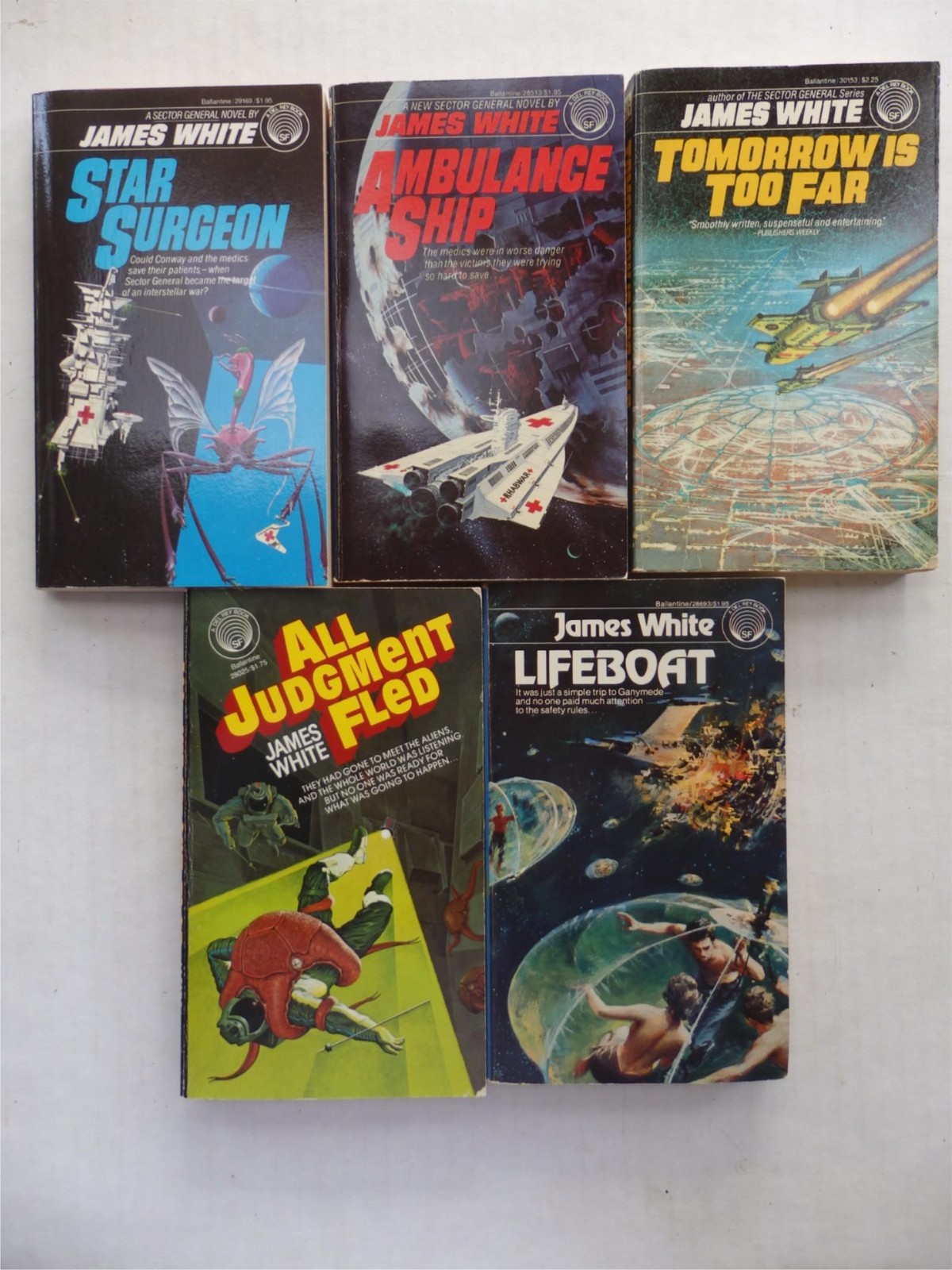 Lot of 5 SF PB by James White- Star Surgeon Ambulance Ship Lifeboat Tomorrow +