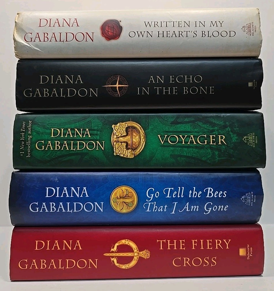 Hardcover HCDJ Outlander Series Lot of 5 Diana Gabaldon Historical Romance