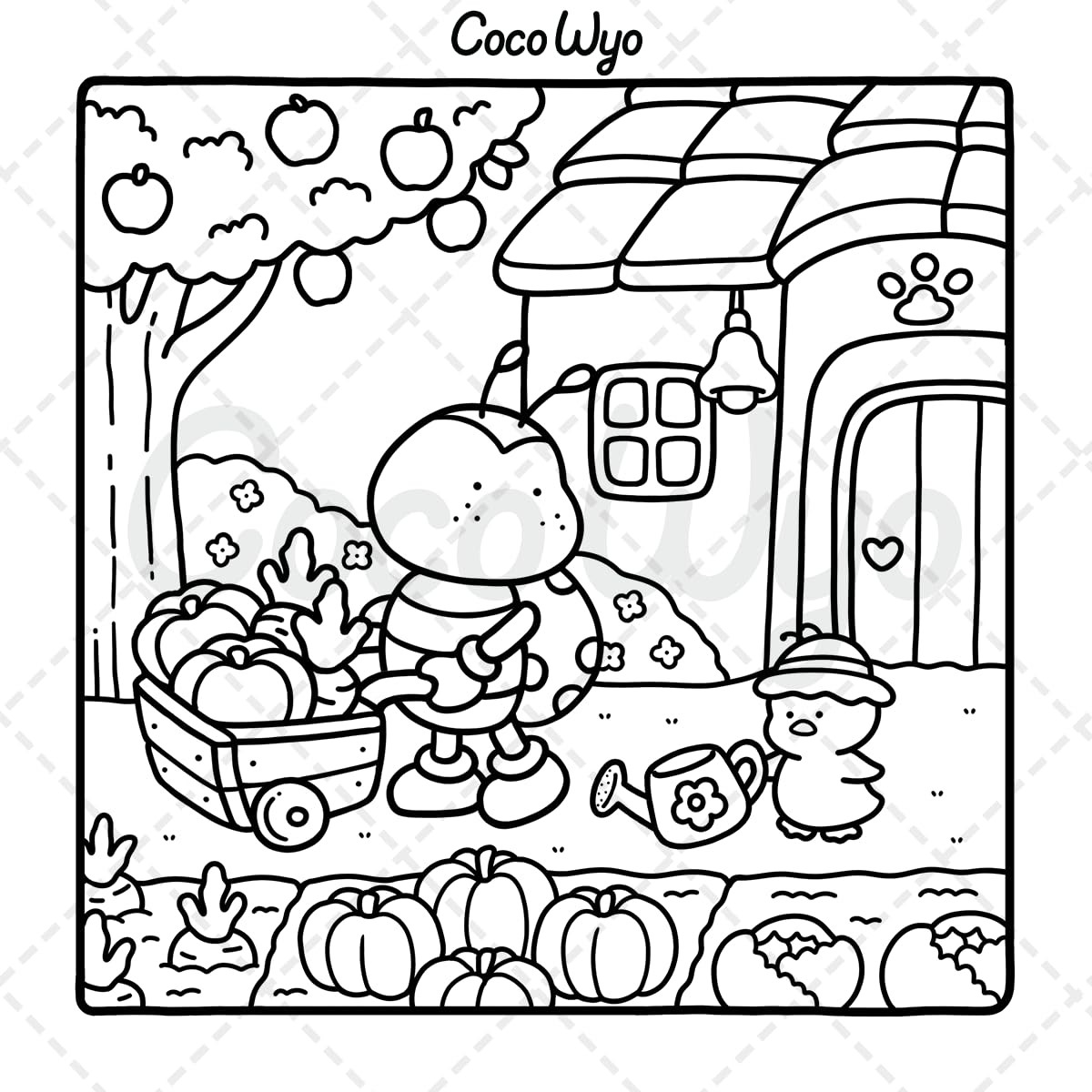 Coco Wyo: A Cute & Comfy 5 Colouring Books Set – Ages 12+ – Paperback
