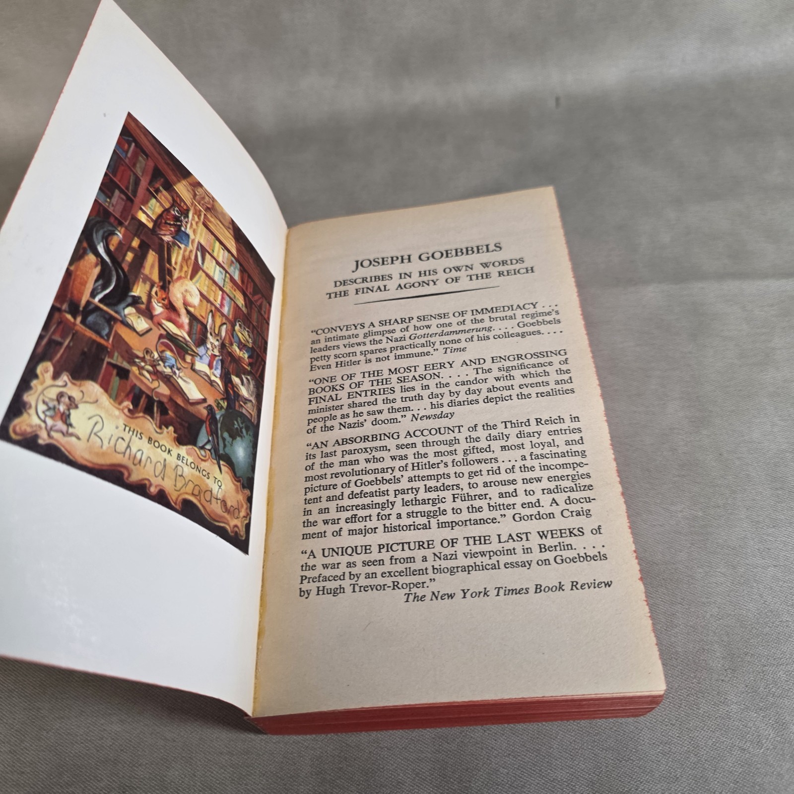Final Entries, 1945 : The Diaries of Joseph Goebbels by Hugh R. Trevor-Roper…
