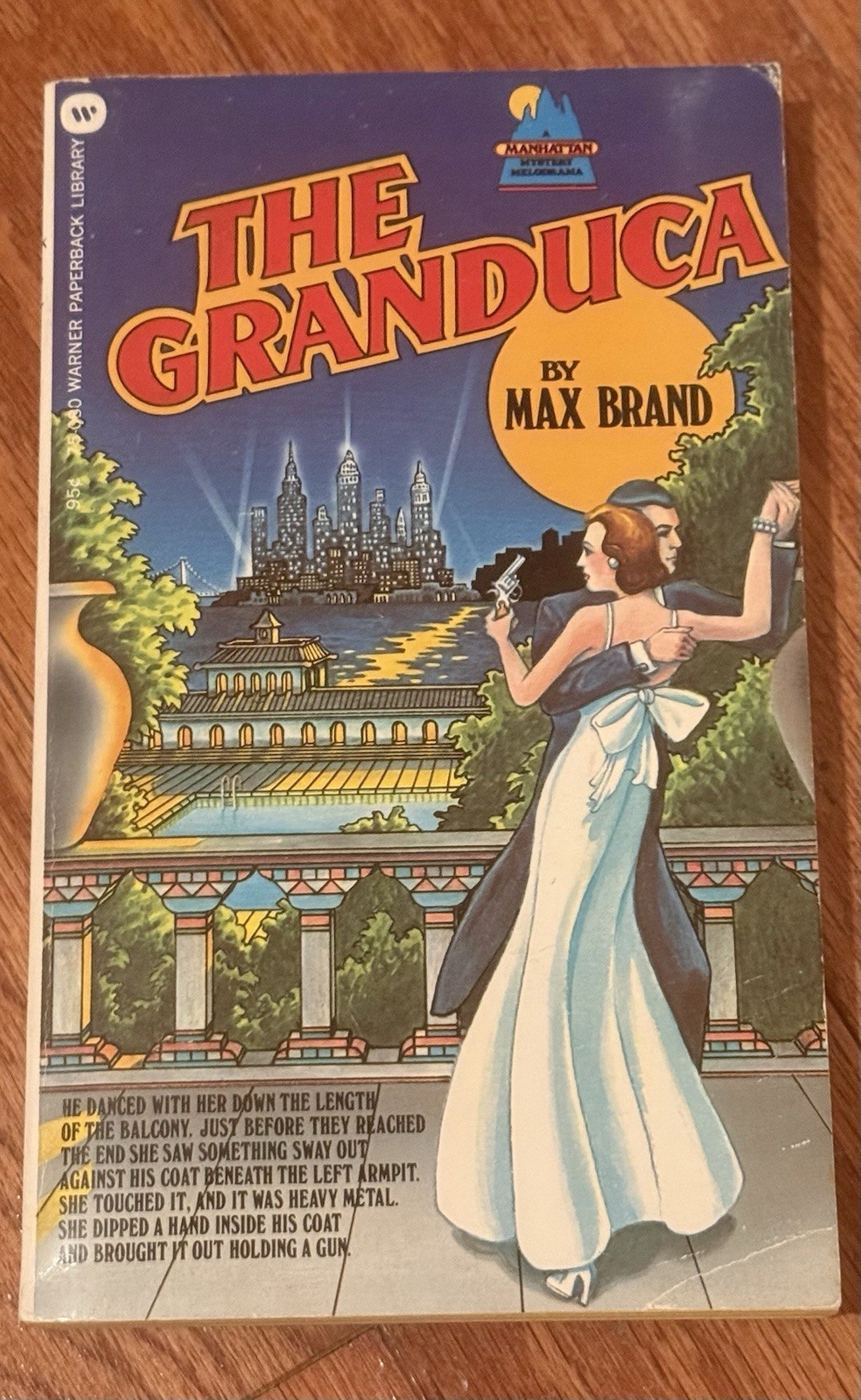 The Granduca by Max Brand, Mystery PB Warner Books 1st printing 1973 Vintage!