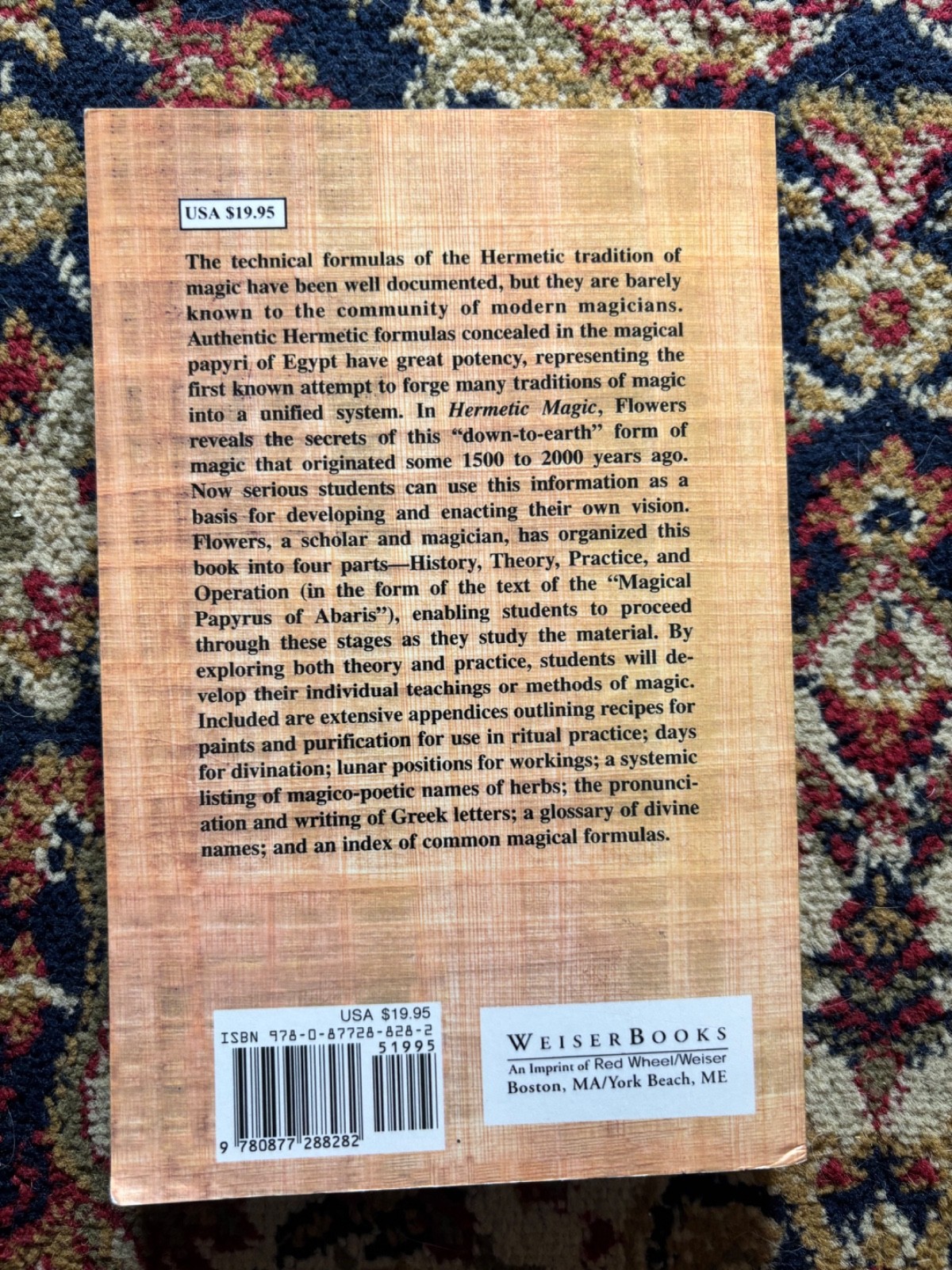 Hermetic Magic The Postmodern Magical Papyrus of Abaris by Stephen Edred Flowers