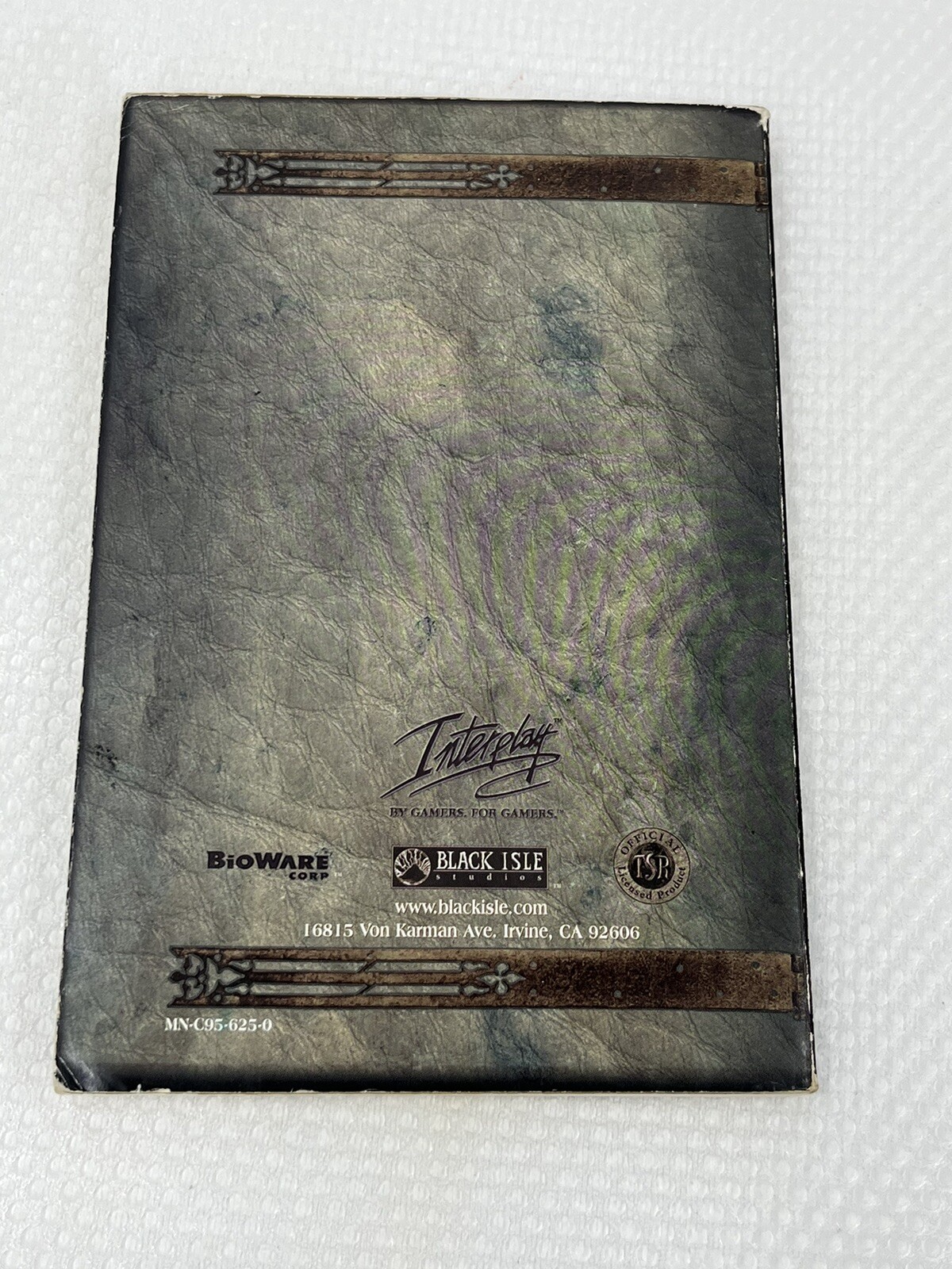 Baldur’s Gate Game Manual Baldur’s Gate PC 1998 (Manual Only)