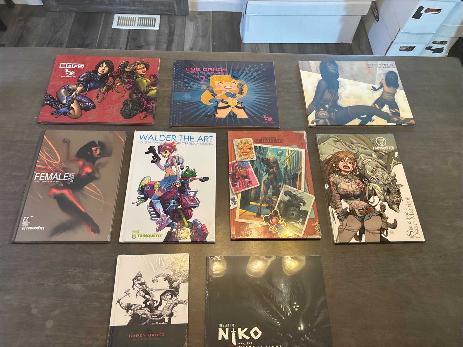 Eye Candy, Female Adult , Art Book Lot Of 9 New Great For Gifts Graphic Art