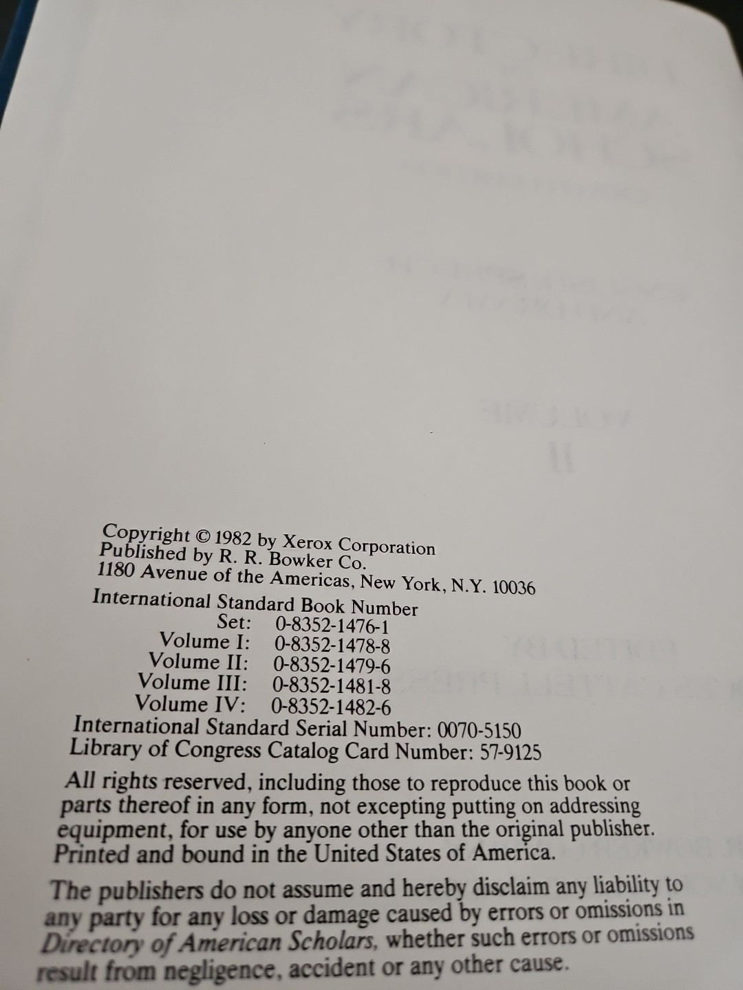 Directory of American Scholars Vol. II English, Speech And Drama Hardcover