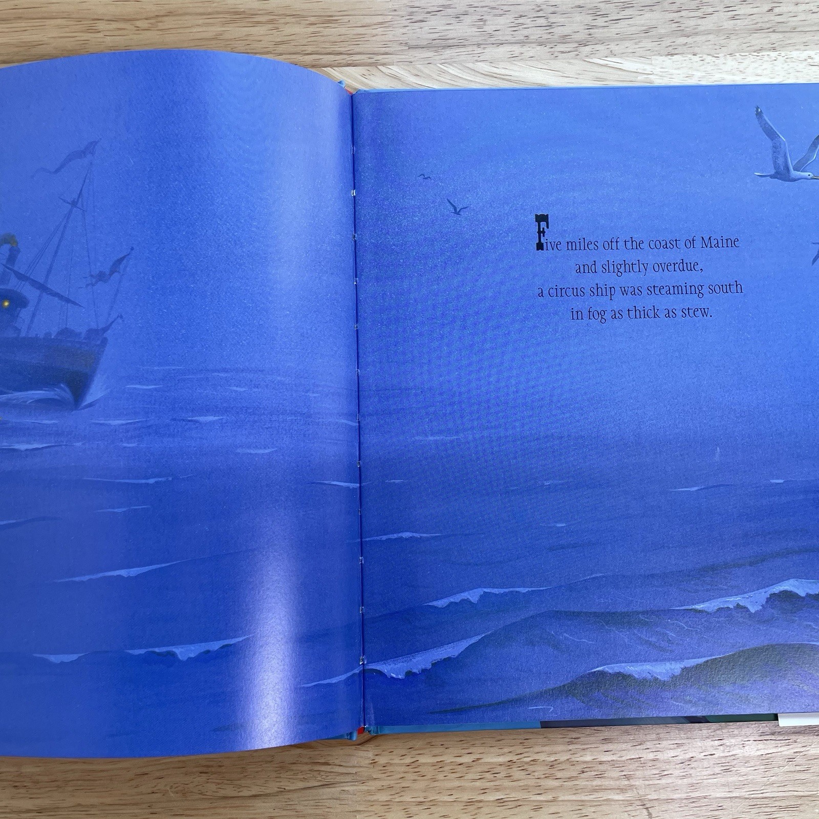SIGNED – The Circus Ship – by Chris Van Dusen First Edition Hardcover VERY GOOD
