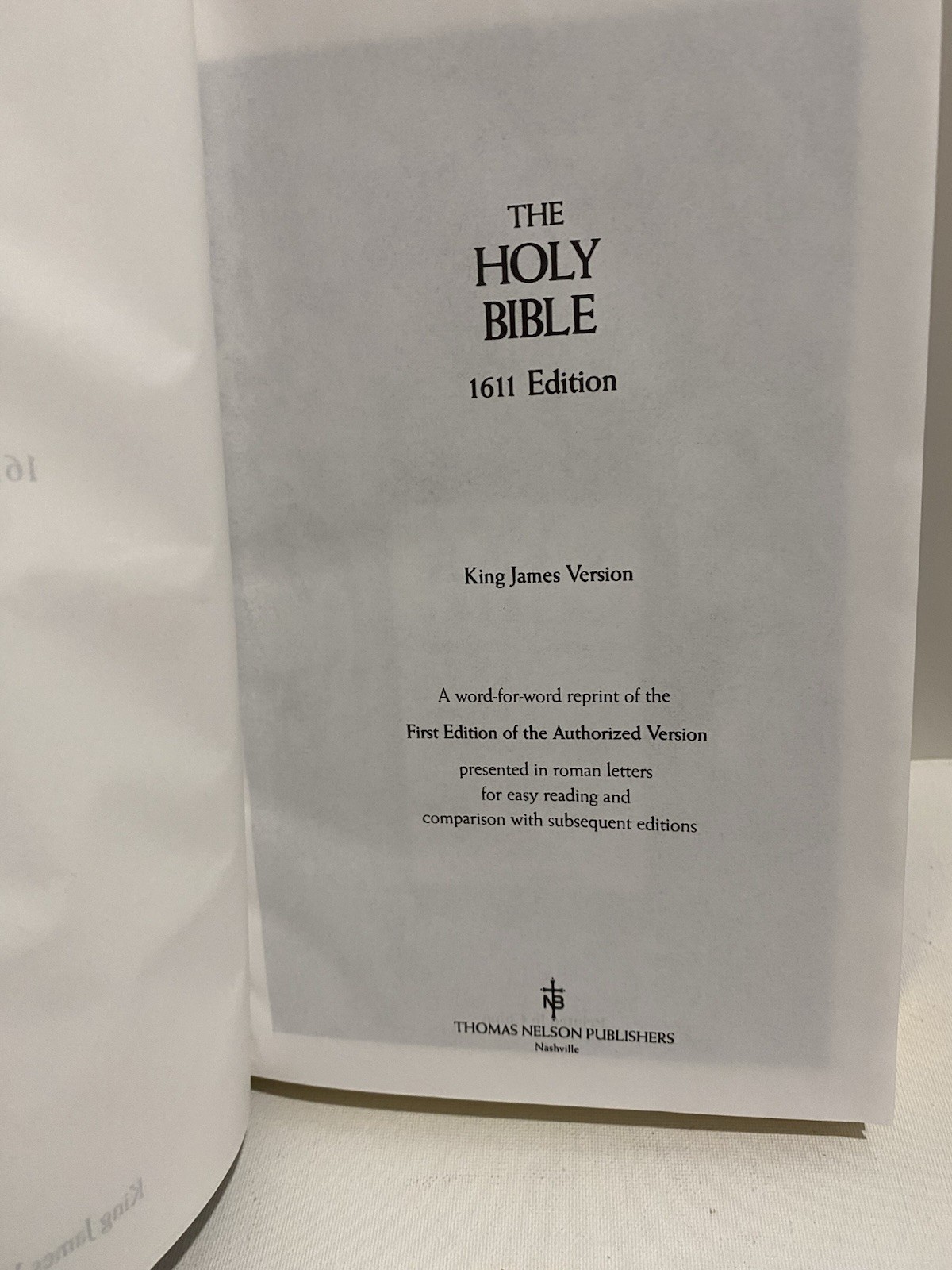 Holy Bible 1611 King James Version Commemorative Edition 400th Edition In Box