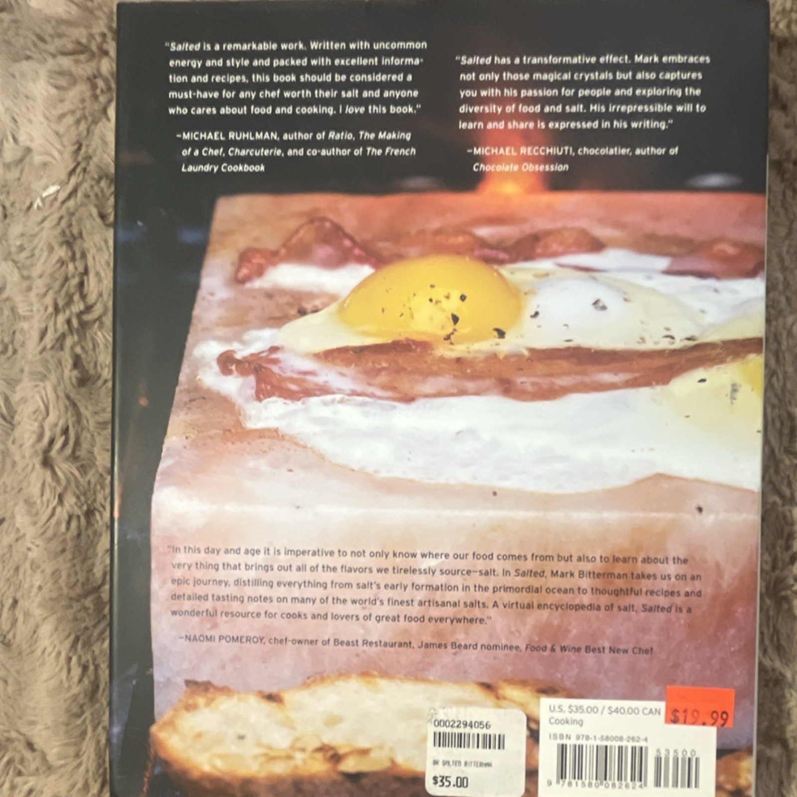 Ten Speed Press Salted by Mark Bitterman, Hardcover, Cooking, Salt