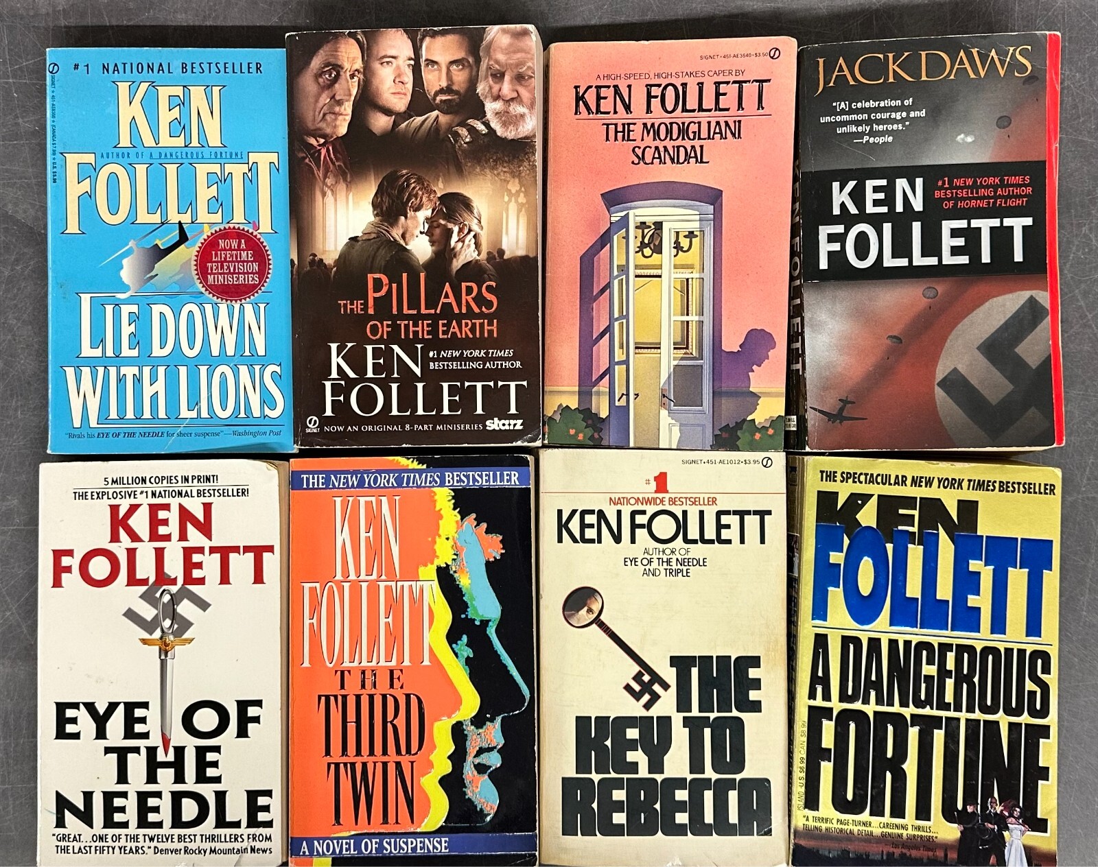 Ken Follett novel collection 8 book set