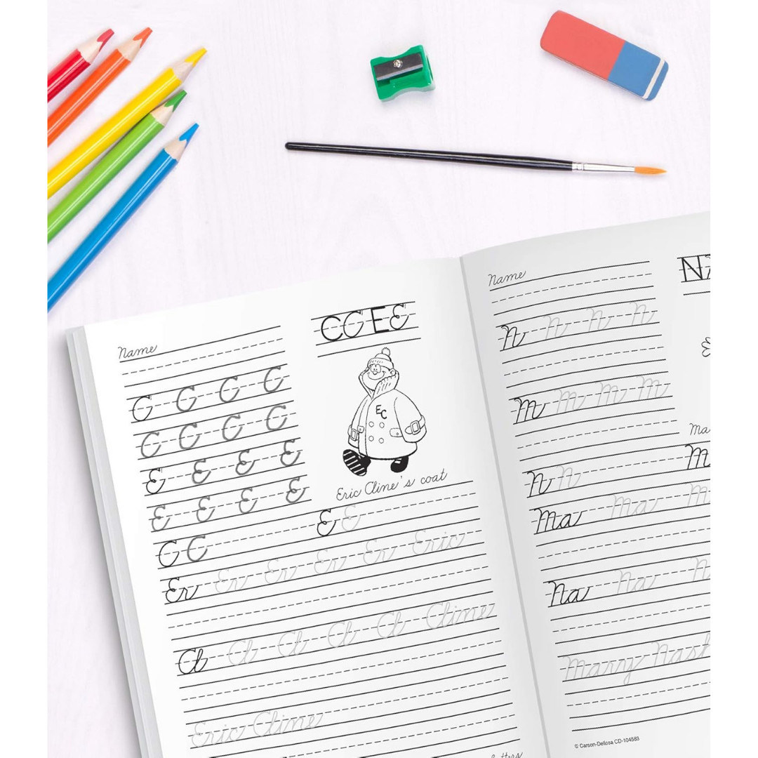 Beginning Traditional Cursive Handwriting Workbook for Kids Handwriting Pract..