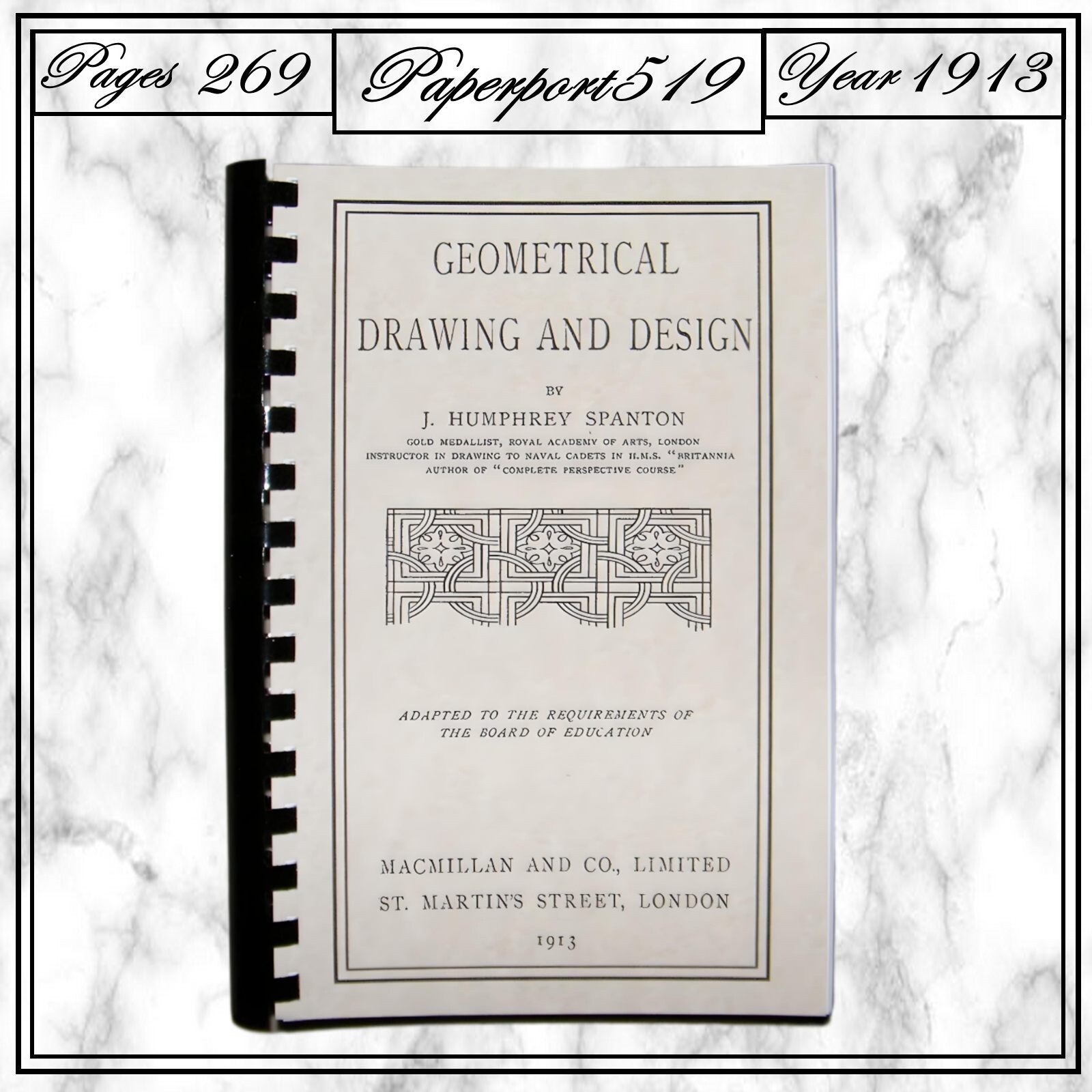 1913 Geometrical drawing and design 269 Pages
