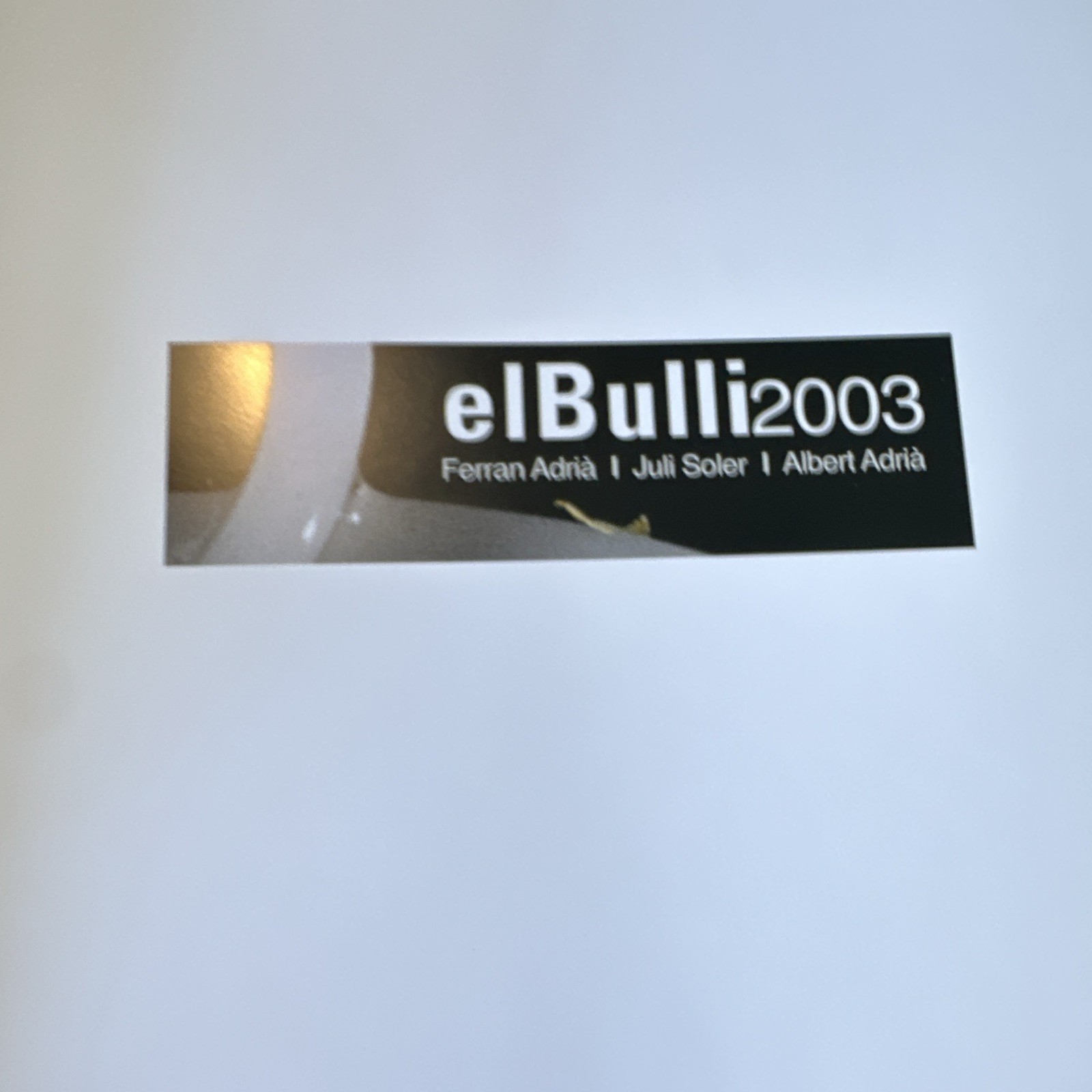 Ferran Adrià elBulli 2003-2004 Updating Evolutionary Analysis HC + CD-ROM