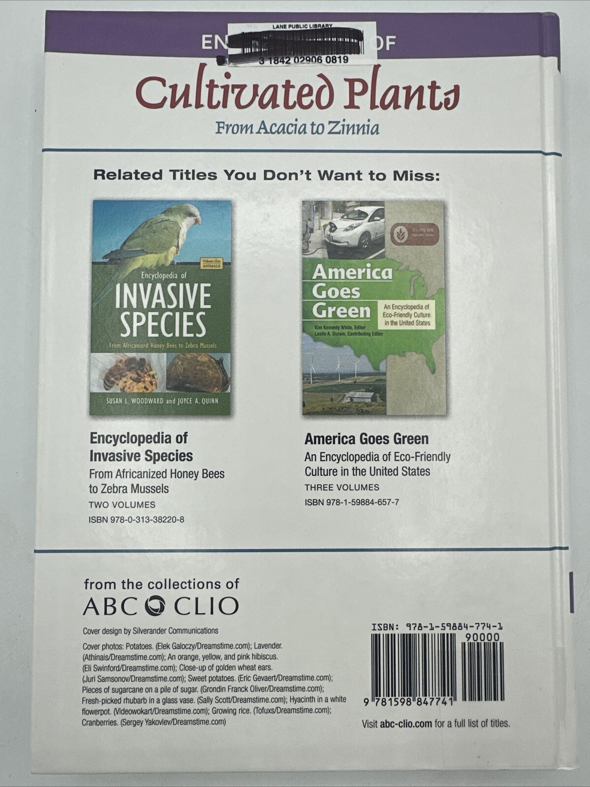 Encyclopedia Of Cultivated Plants Volume One Only A-F Rare HC 430 Pages Cumo