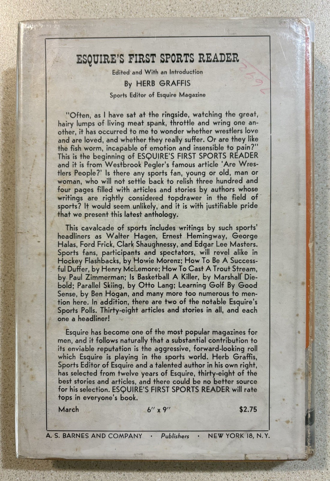 The Gashouse Gang St Louis Cardinals 1st ed 3rd p DJ HC 1945 Dizzy Dean