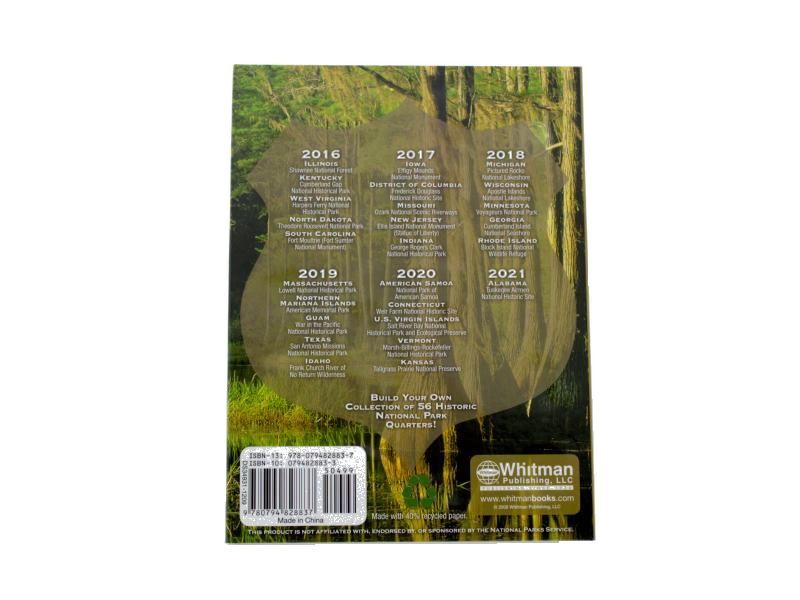 National Park Quarter Collectors 2010-2021 Coin Folder by Whitman