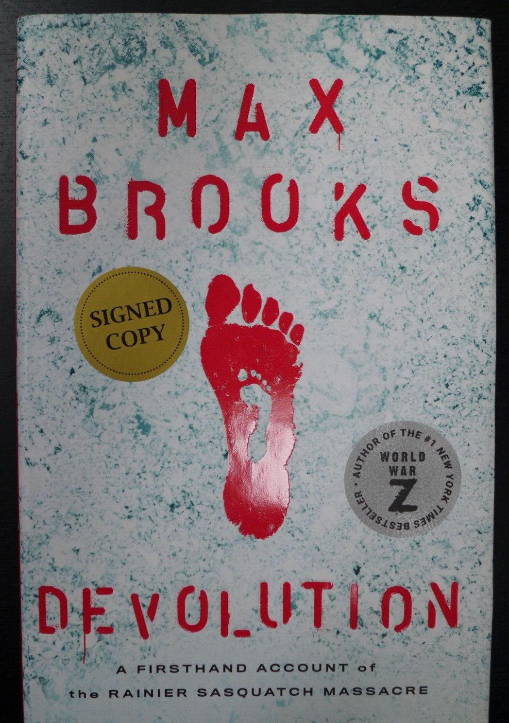 MAX BROOKS/ WORLD WAR Z✎AUTOGRAPHED✎”DEVOLUTION” NEW SIGNED BOOK 2020