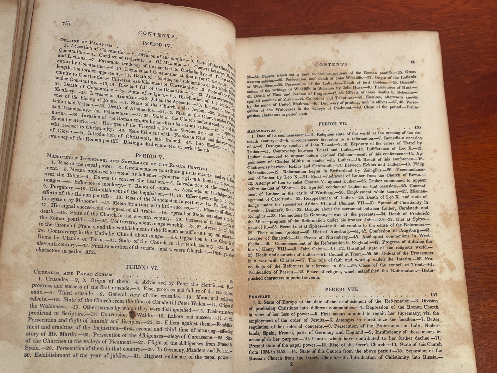 Antique 1839 A History of the Church, From the Birth of Christ to the Present