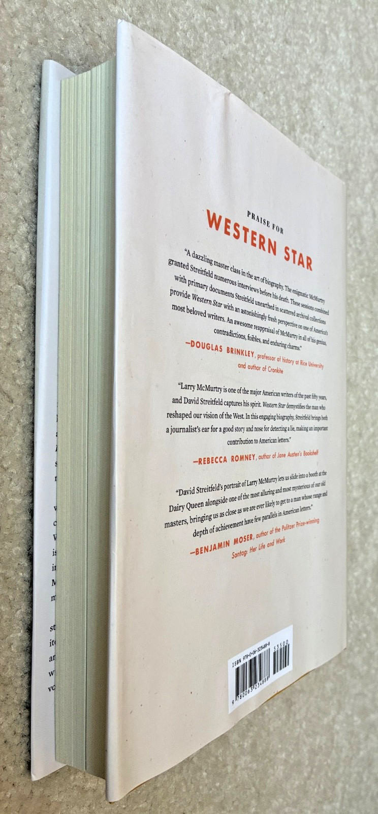 Western Star: The Life and Legends of Larry McMurtry by David Streitfeld HC !st