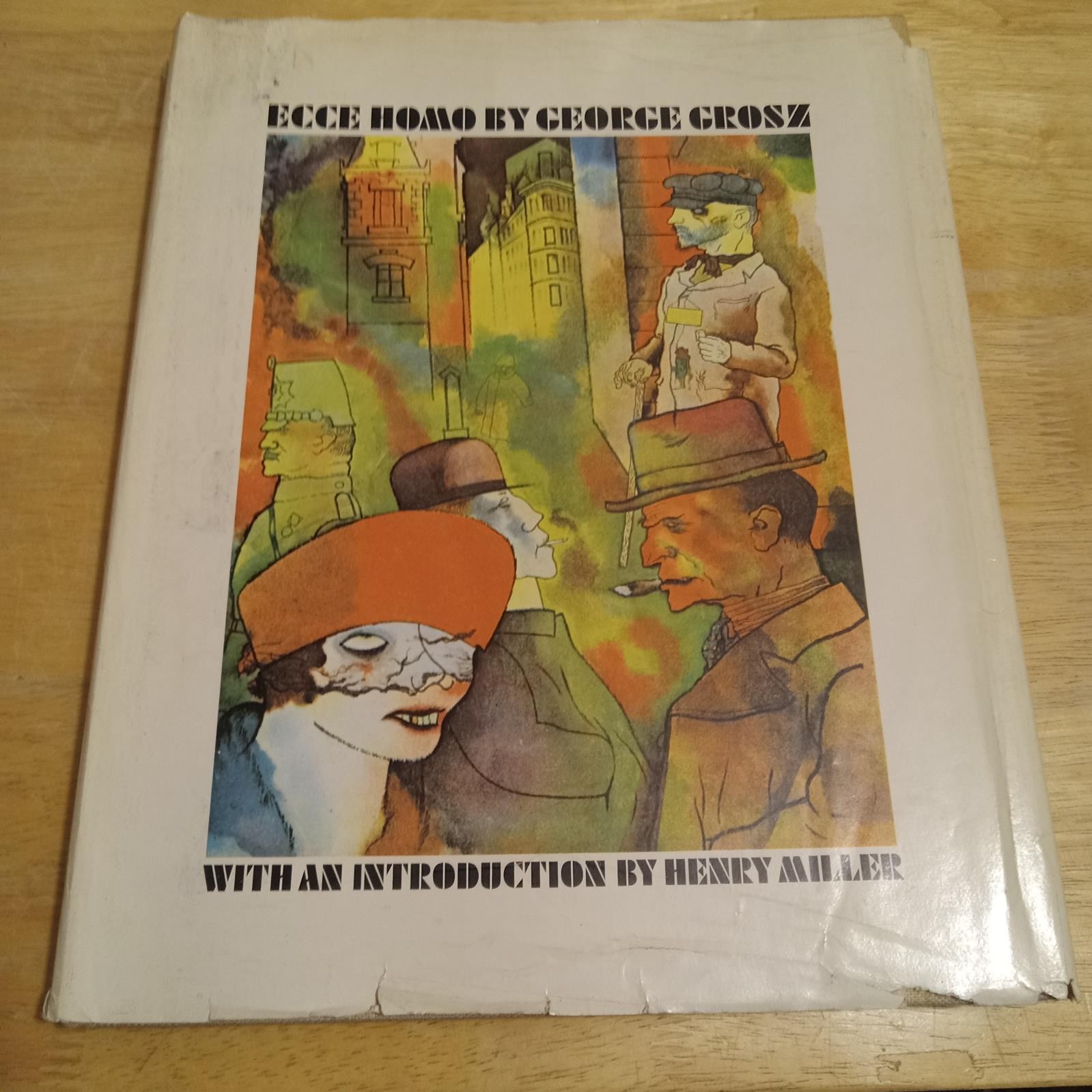 George Grosz Ecce Homo Henry Miller 1966 Grove Press 1st Folio HC DJ VG+ VG