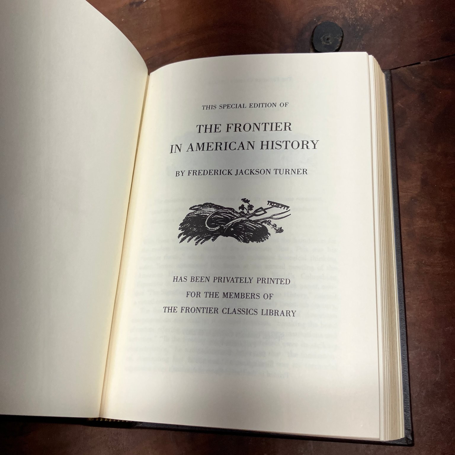 The Frontier in American History Frederick Jackson Turner Special Edition Easton