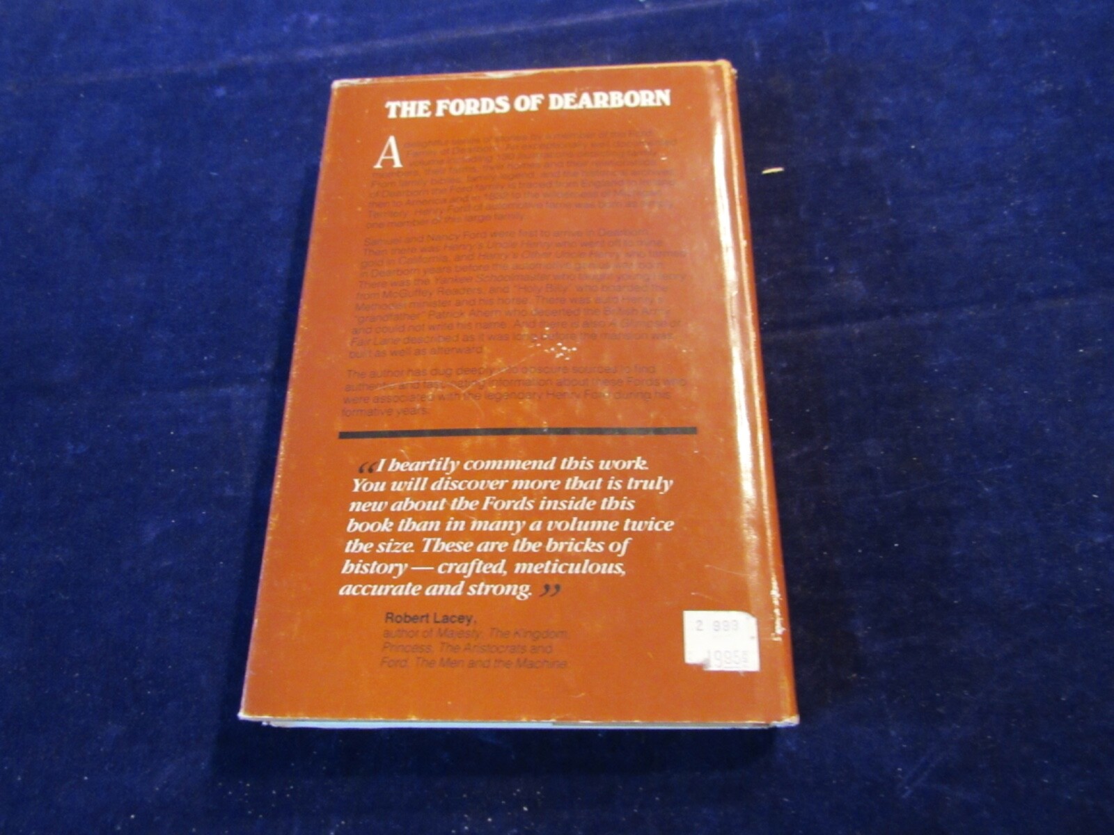 The Fords of Dearborn by Bryan, Ford R. Hardcover Book M25