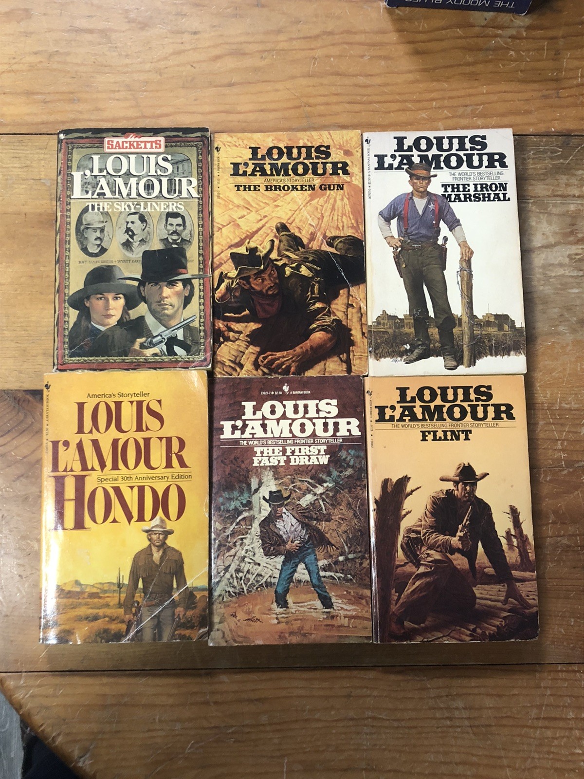 Vintage Louis L’Amour Western Lot 18 Paperback Bantam Books