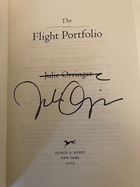 The Flight Portfolio by Julie Orringer (2019, HC) SIGNED 1st Printing Like New