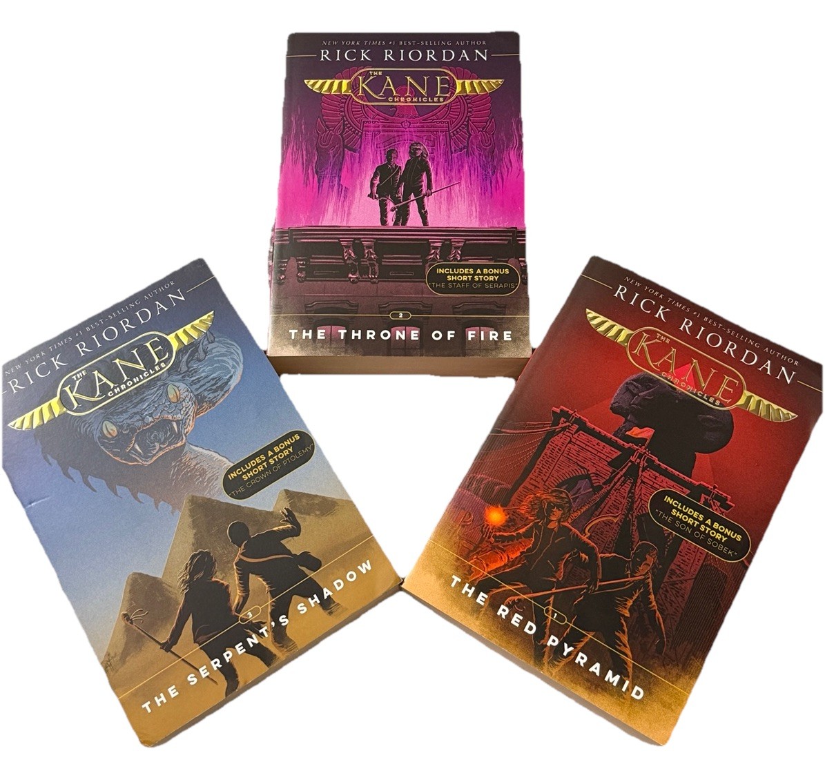 Rick Riordan The Kane Chronicles Box Set Paperback Disney Hyperion Bonus Story