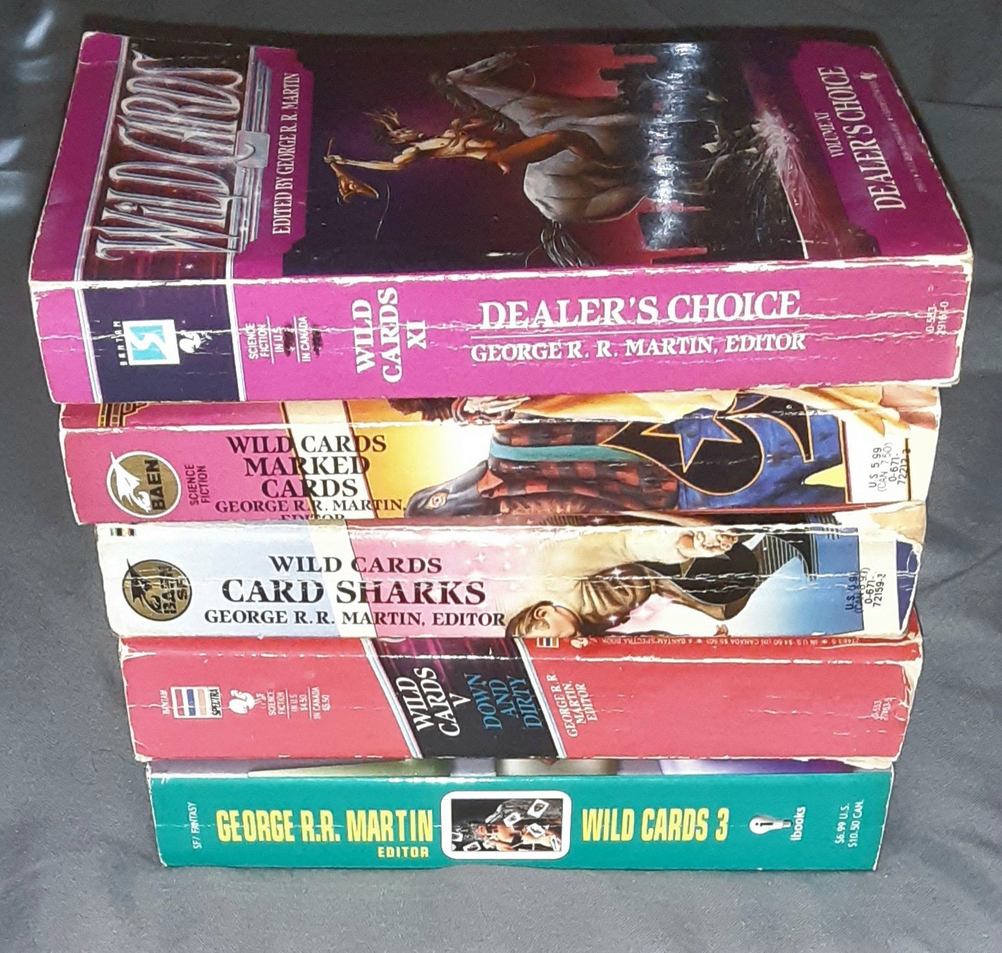 Wild Cards Book Lot of 5 by George R.R. Martin and Others