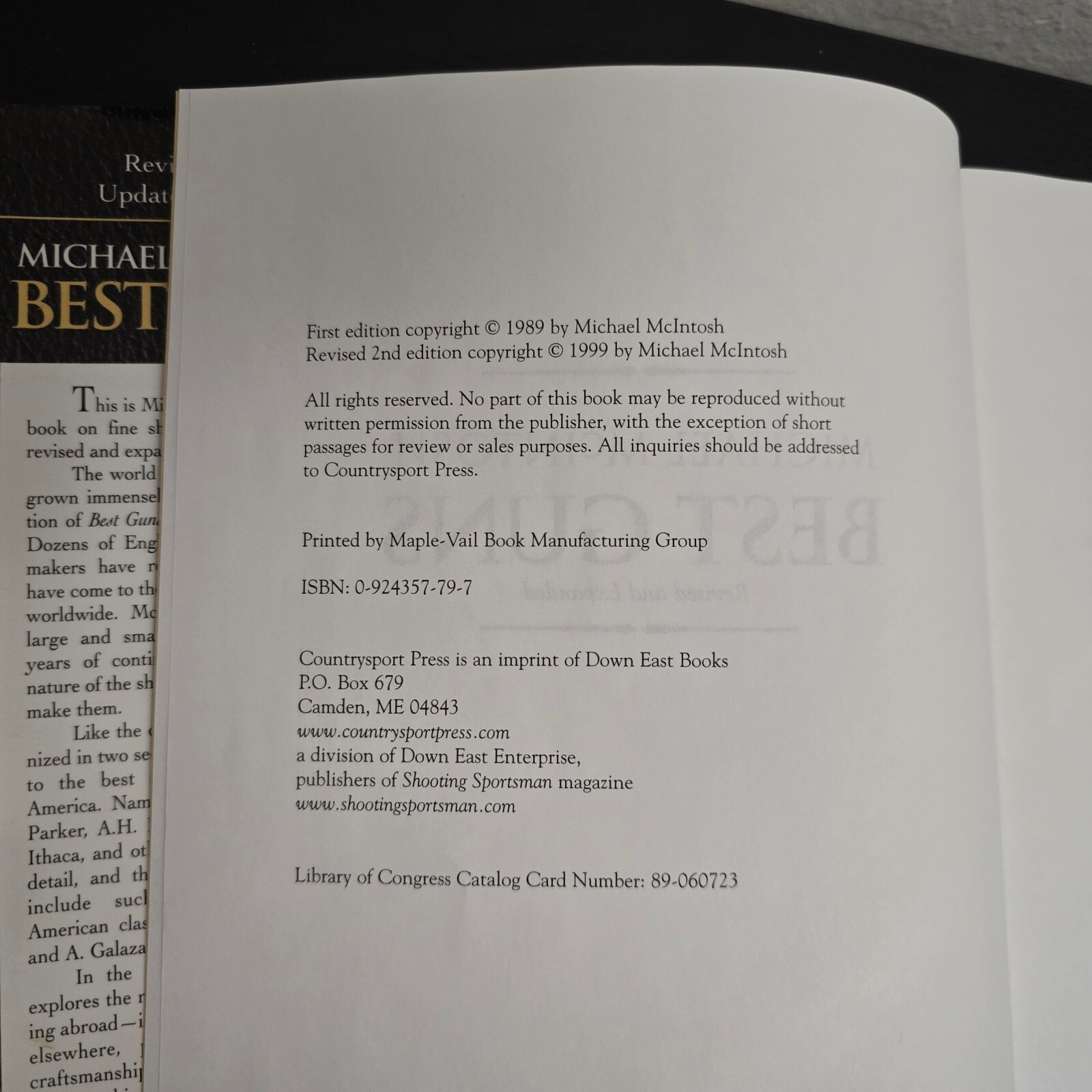 Best Guns HC Michael McIntosh 1989