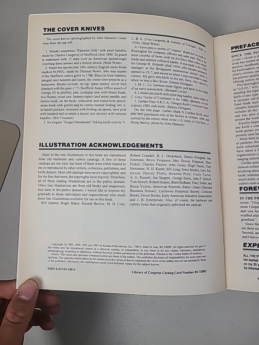 Levi’s guide to knives and their values SIGNED by Bernard Levine