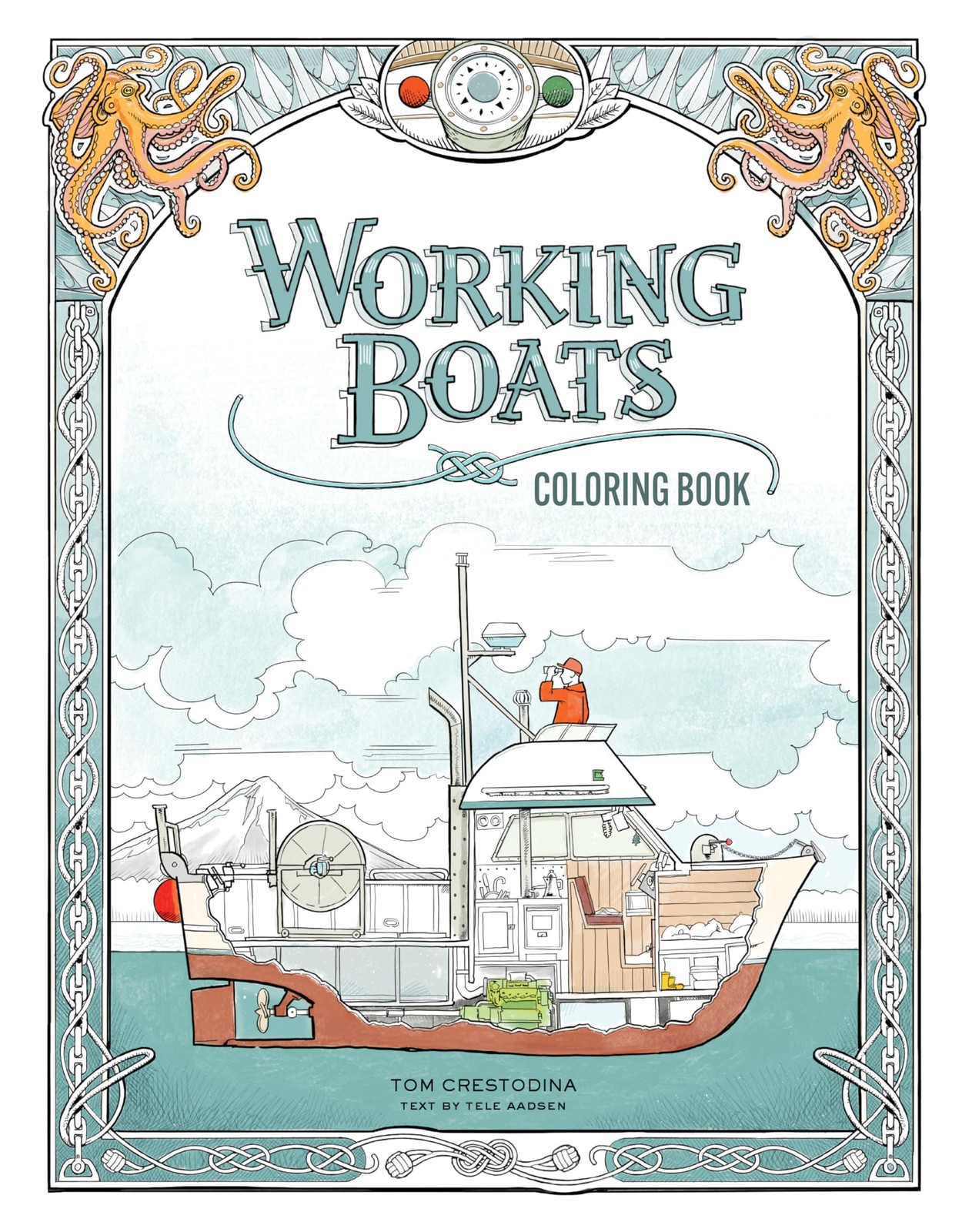 Working Boats Coloring Book, Crestodina, Tom, Good Book