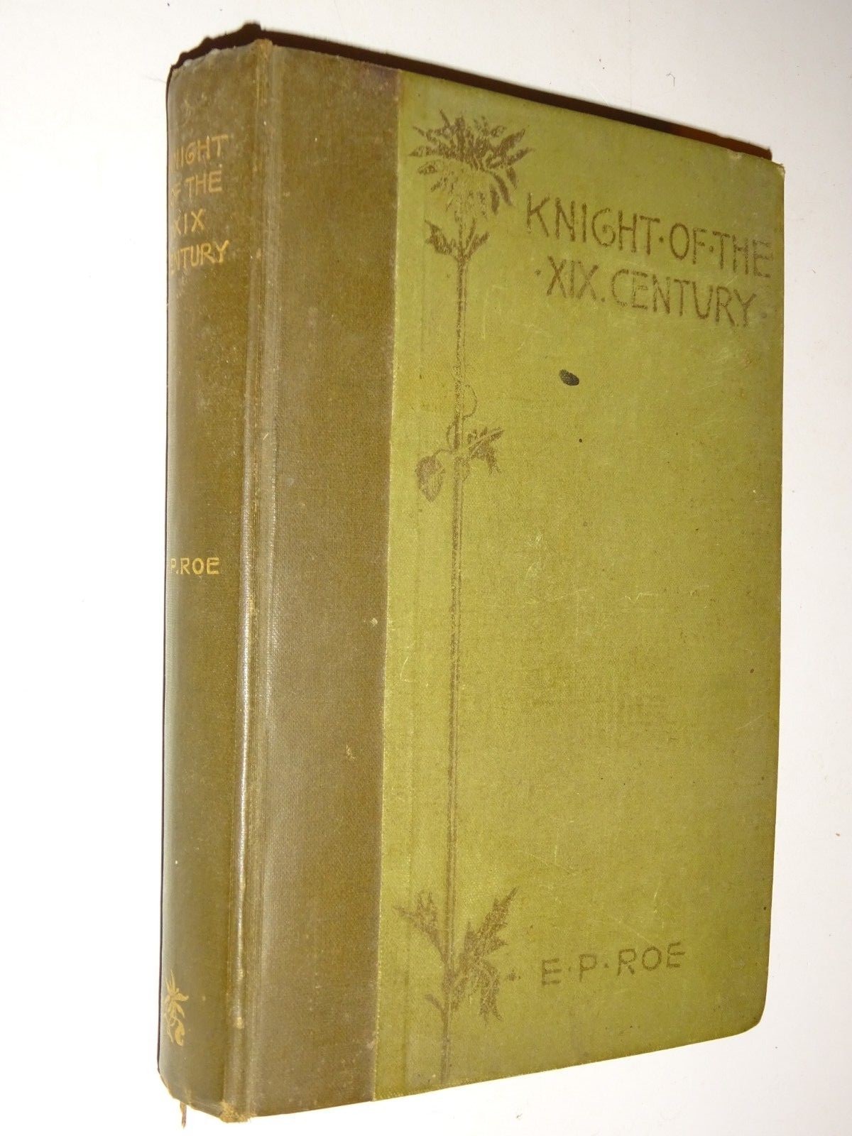 1877 book by E.P. Roe A KNIGHT OF THE XIX CENTURY Dodd, Mead and Company