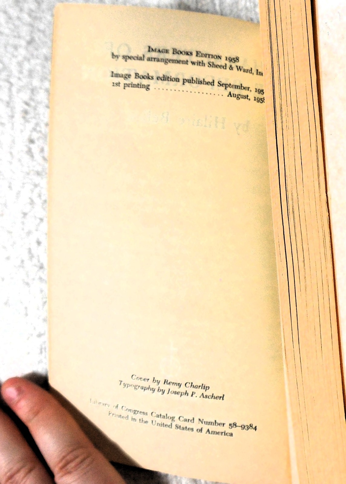 CHARACTERS OF THE REFORMATION – Hilaire Belloc – 1st/1st PB [August 1958]