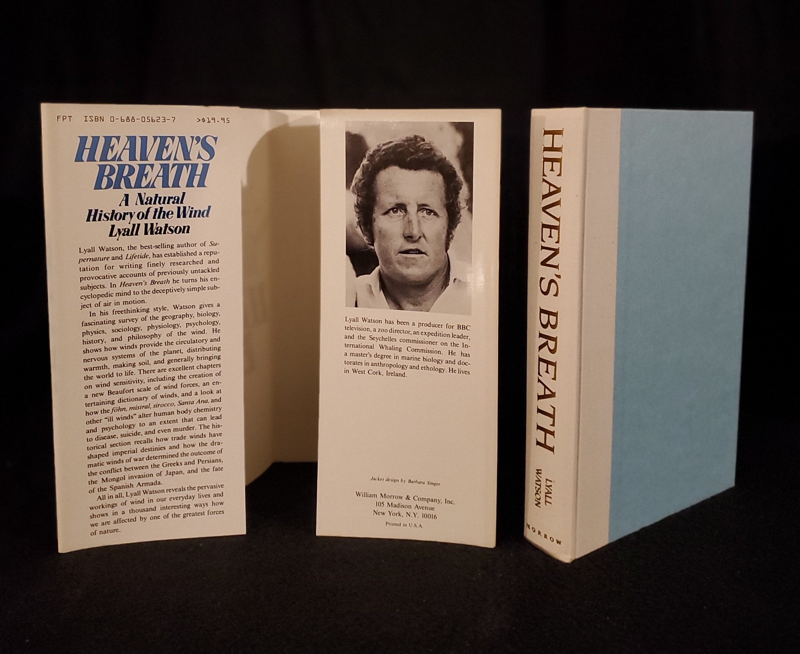 Heaven’s Breath: A Natural History of the Wind by Lyall Watson 1984 1st US Ed