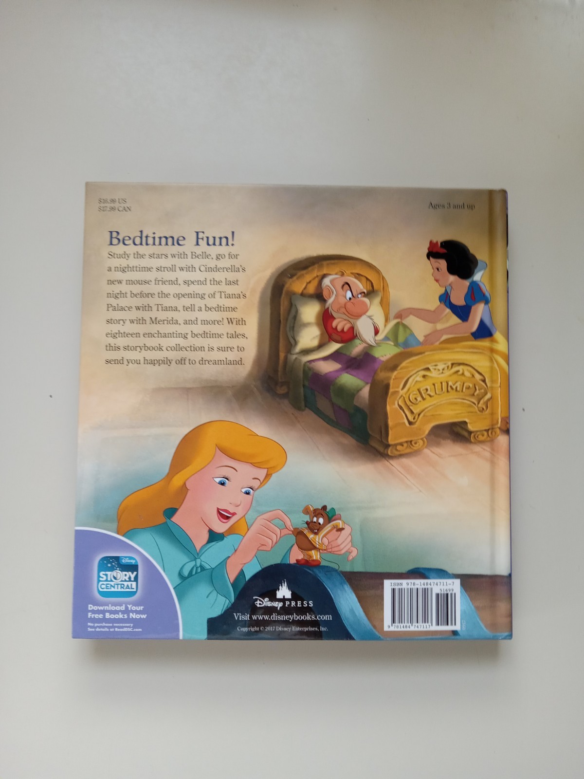 Princess Bedtime Stories-2nd Edition by Disney Books (2017, Hardcover)