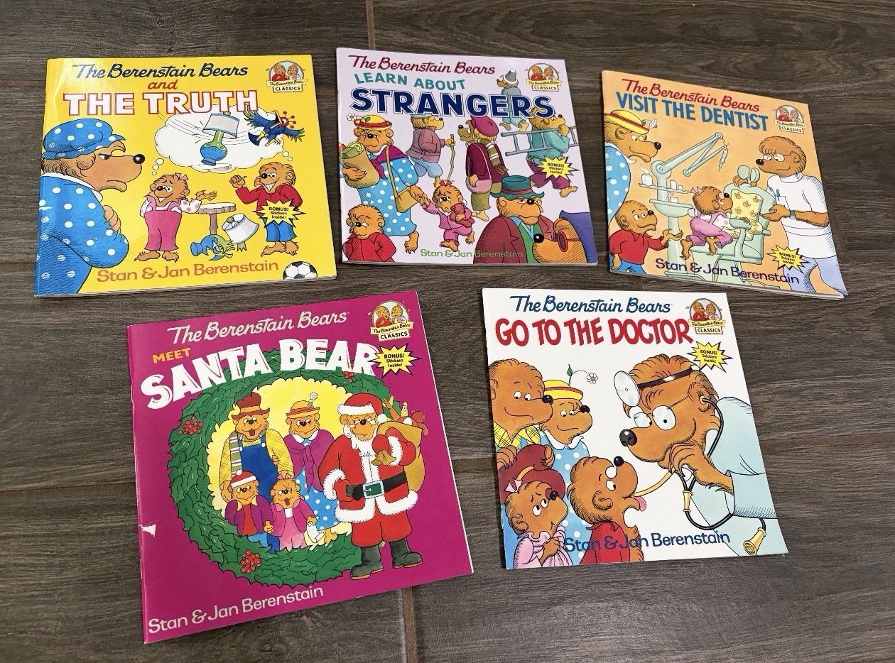 Lot of 5 Berenstain Bears Children’s Books Like New With All Stickers Included