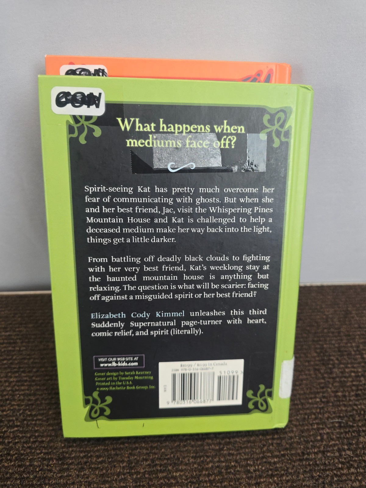 Elizabeth Cody Kimmel Book Lot of 2 Suddenly Supernatural HC Ex Library