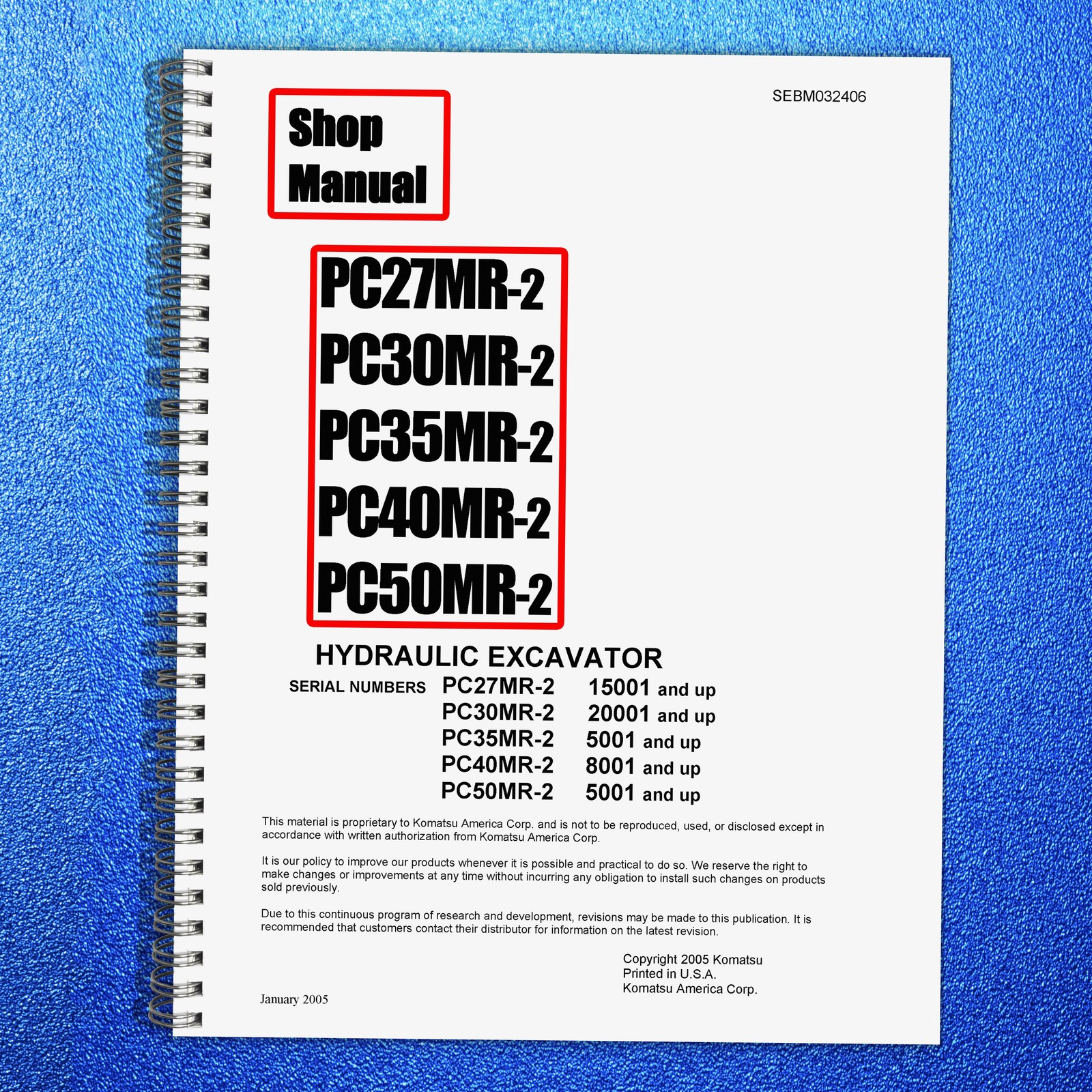KOMATSU PC27MR-2 PC30MR-2 PC35MR-2 PC40MR-2 PC50MR-2 Workshop Manual – FOLDOUTS
