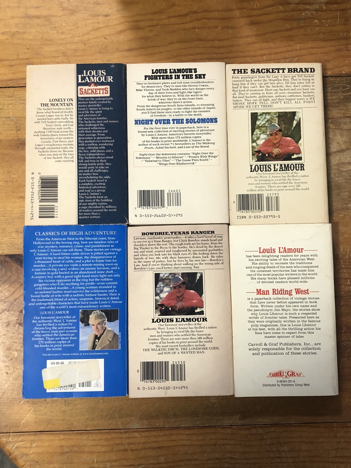 Vintage Louis L’Amour Western Lot 18 Paperback Bantam Books