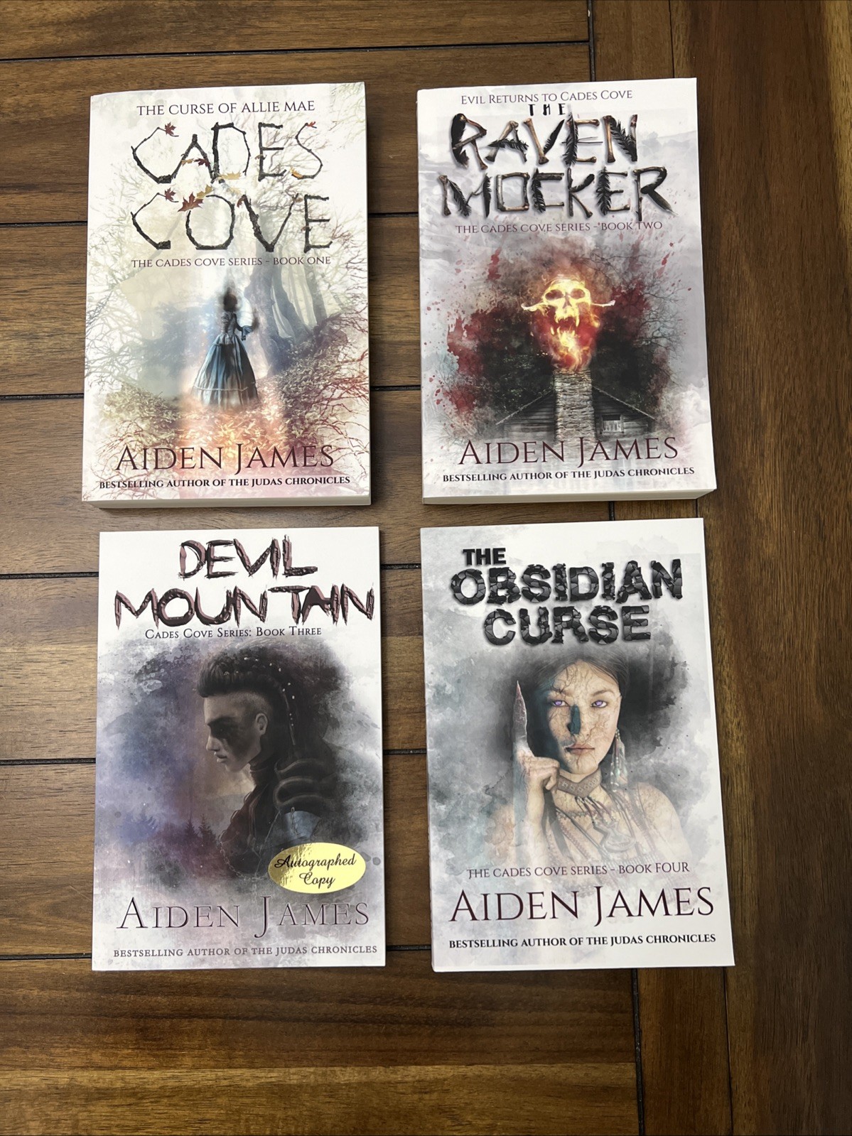 Cades Cove Book Lot Aiden James Books 1-4 Manor House Books Including Autograph